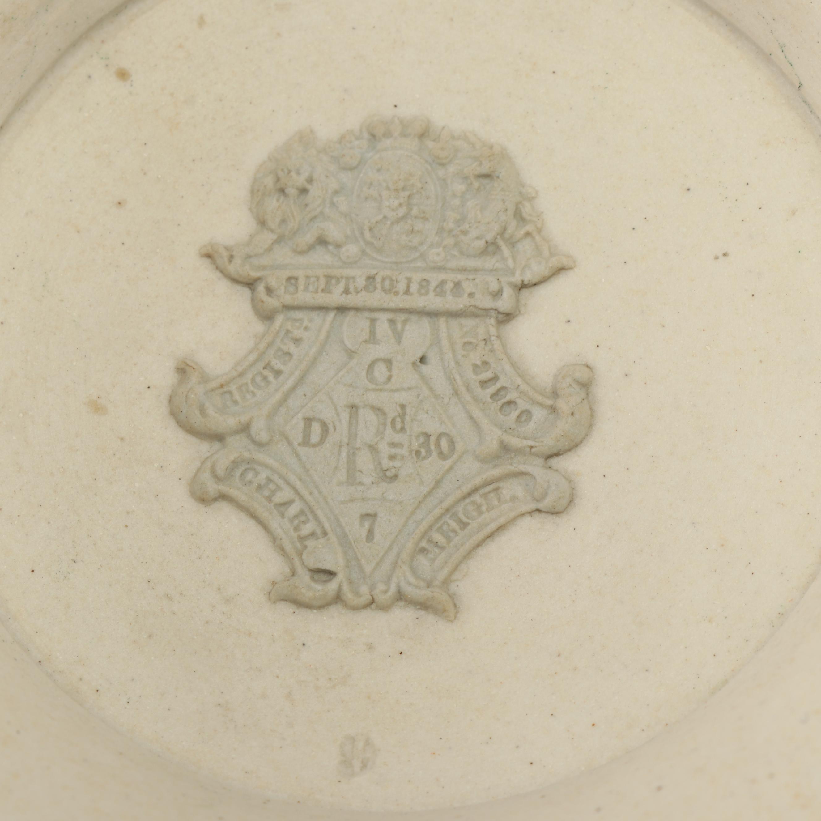 Charles Meigh "Bacchus" High Relief Stoneware Pitchers, 19th Century