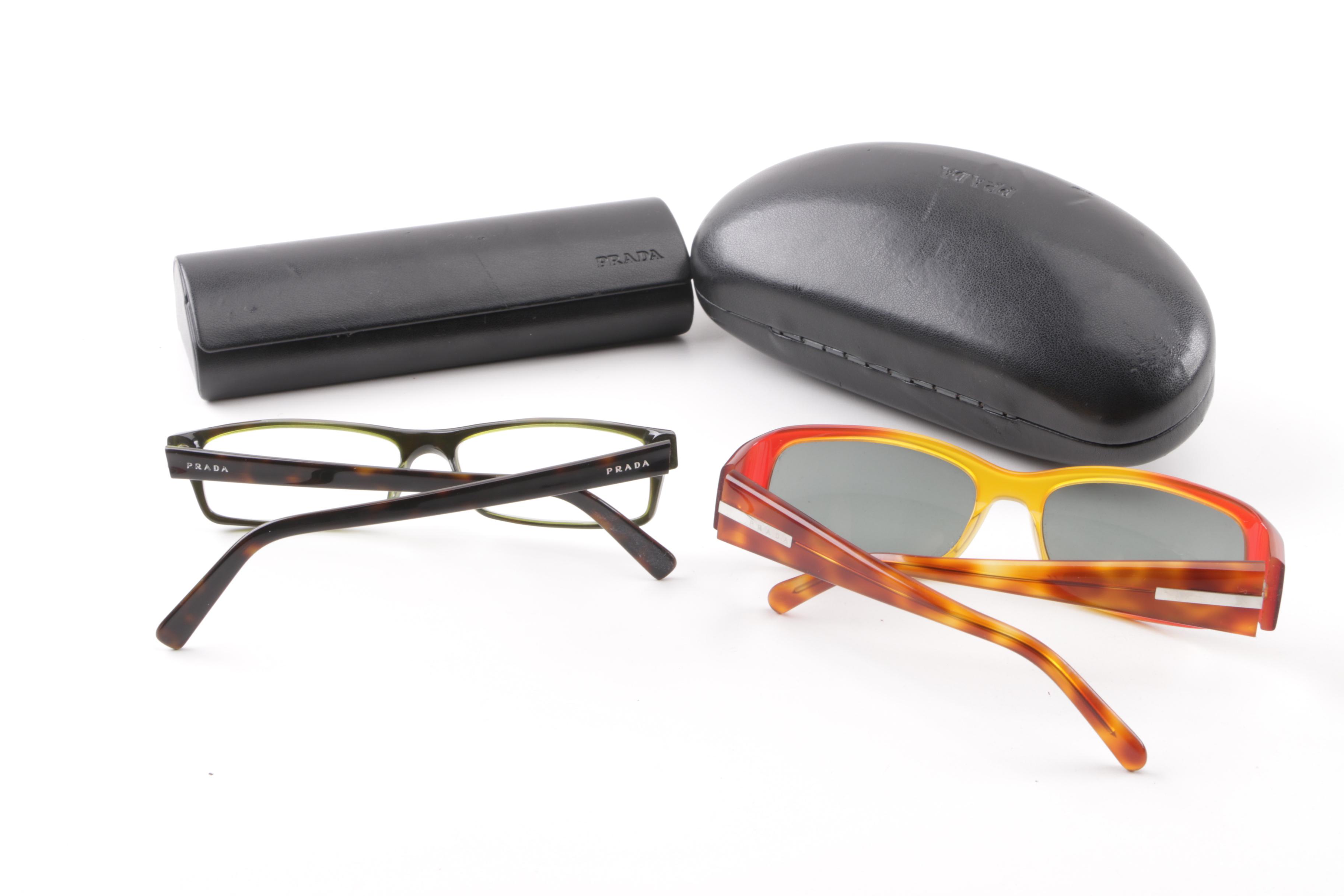Prada Sunglasses and Prescription Eyeglasses