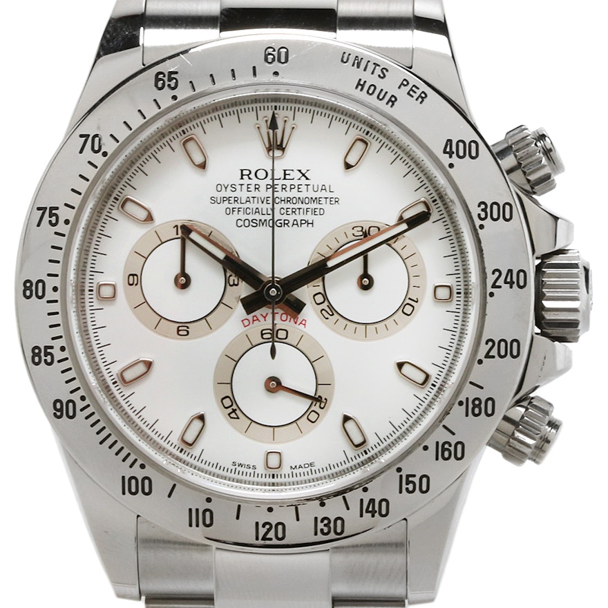 Rolex Cosmograph Daytona Stainless Steel 116520 Automatic Wristwatch
