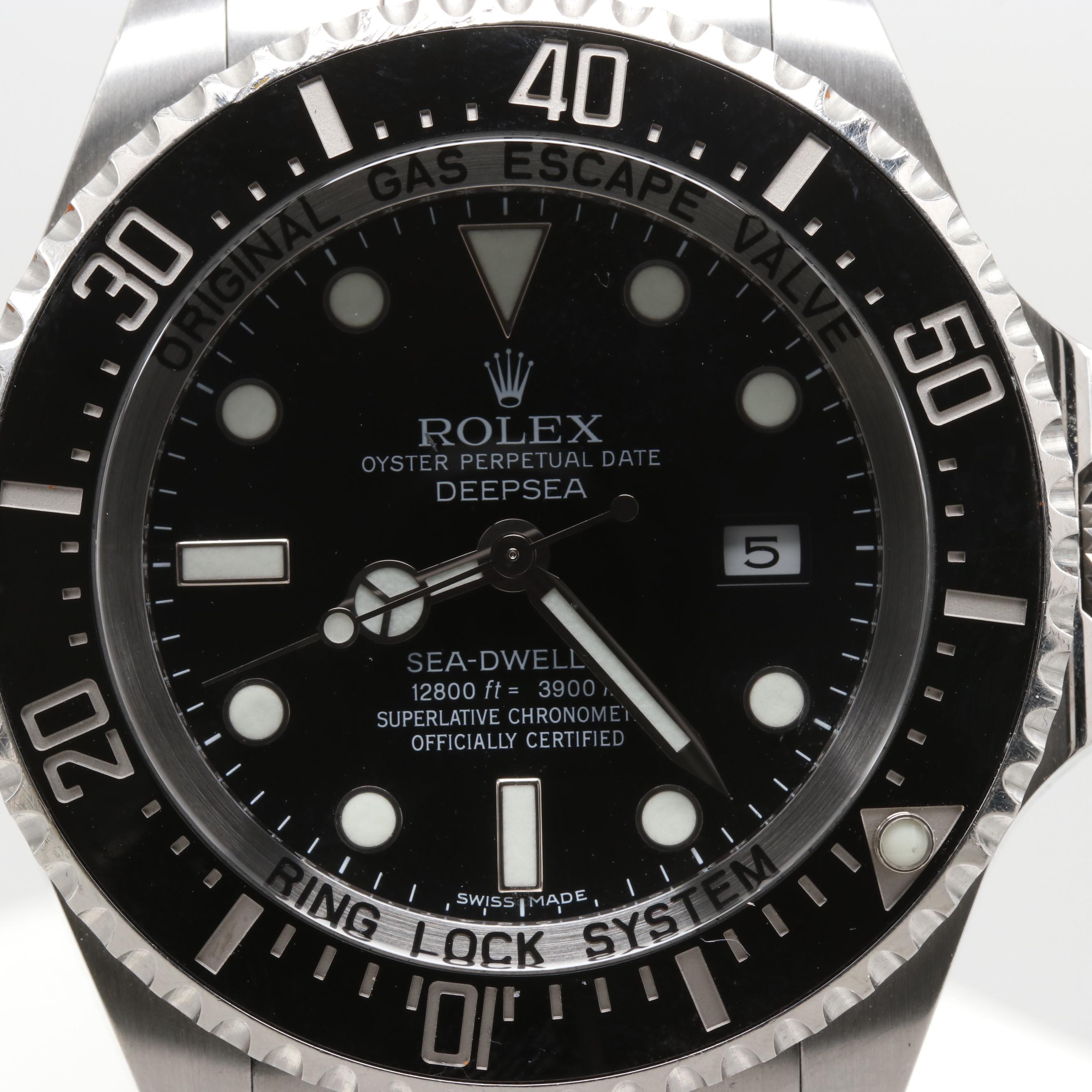 Rolex Stainless Steel Sea-Dweller Deep Sea Automatic Watch
