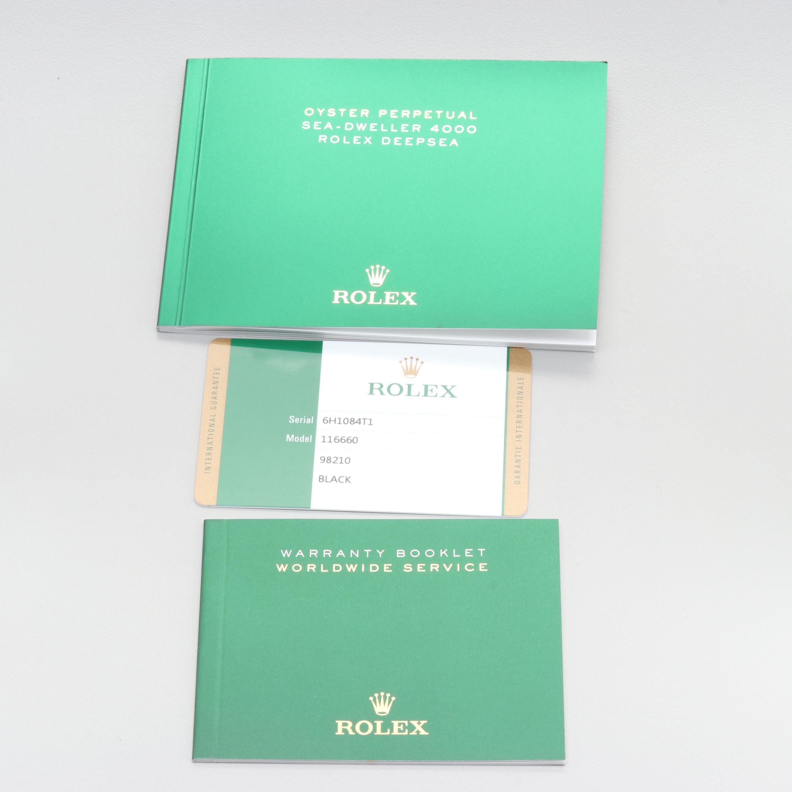 Rolex Stainless Steel Sea-Dweller Deep Sea Automatic Watch