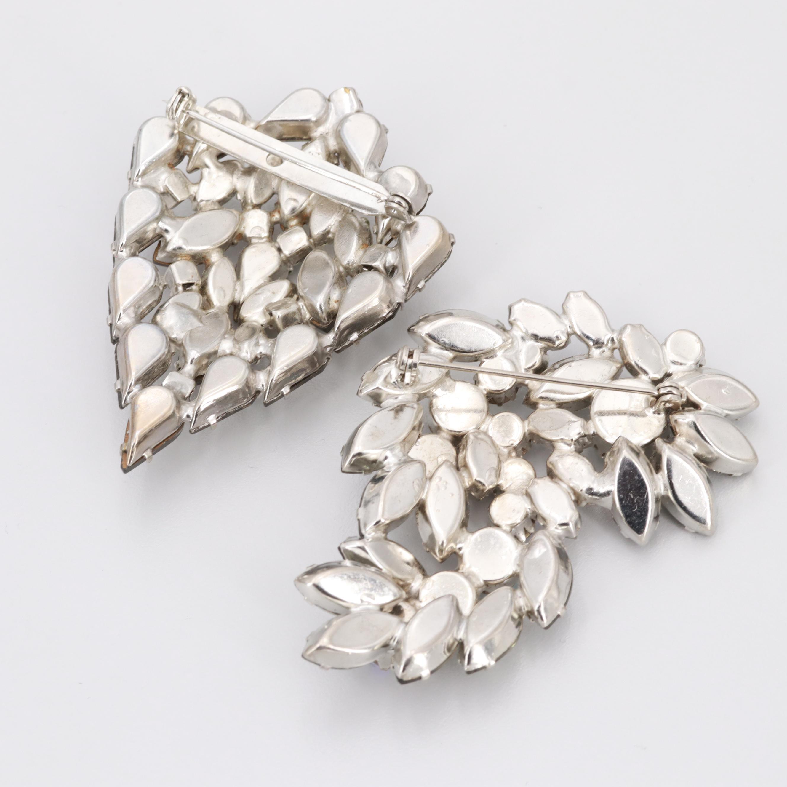 Vintage Iridescent Smokey Borealis Crystal Jewelry