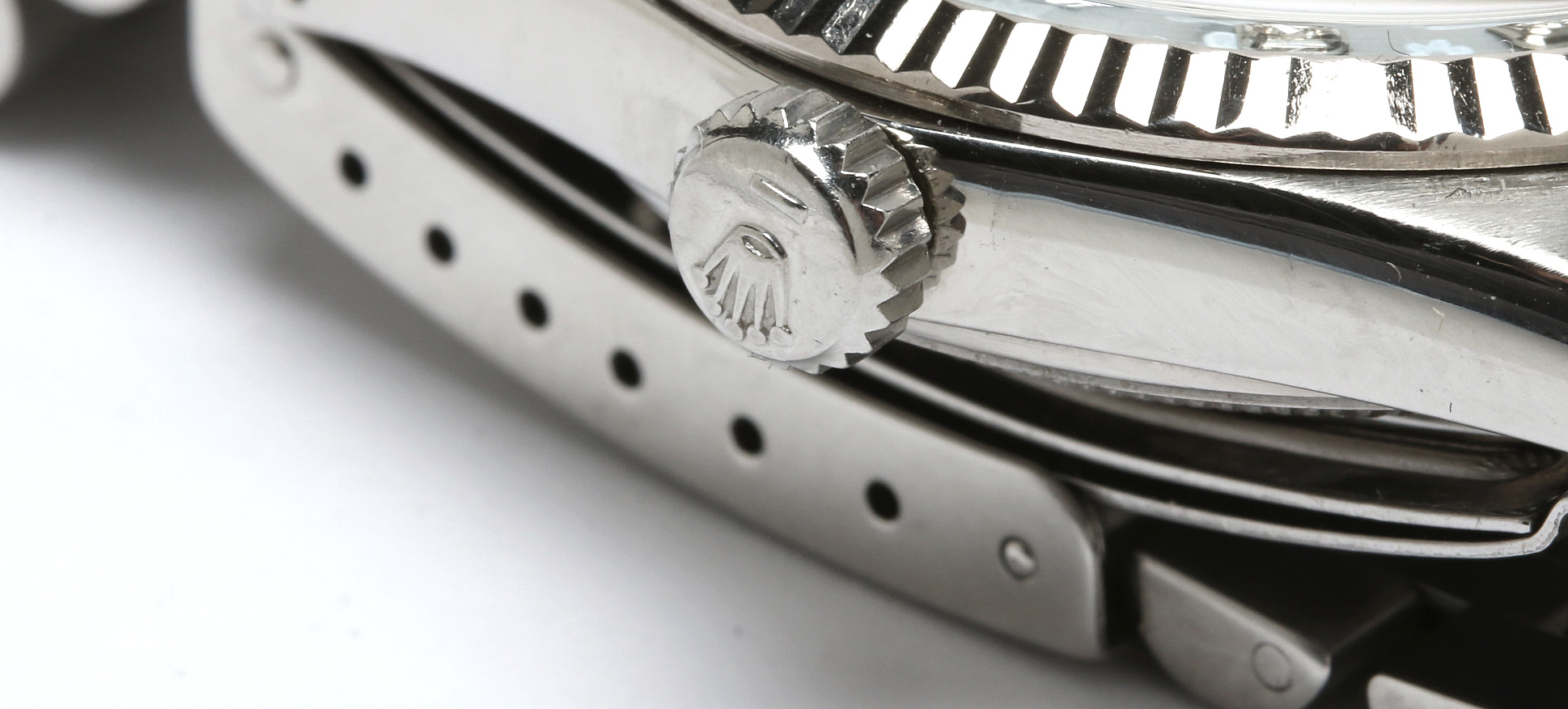 Rolex Datejust Stainless Steel and 18K Gold Fluted Bezel Diamond Watch