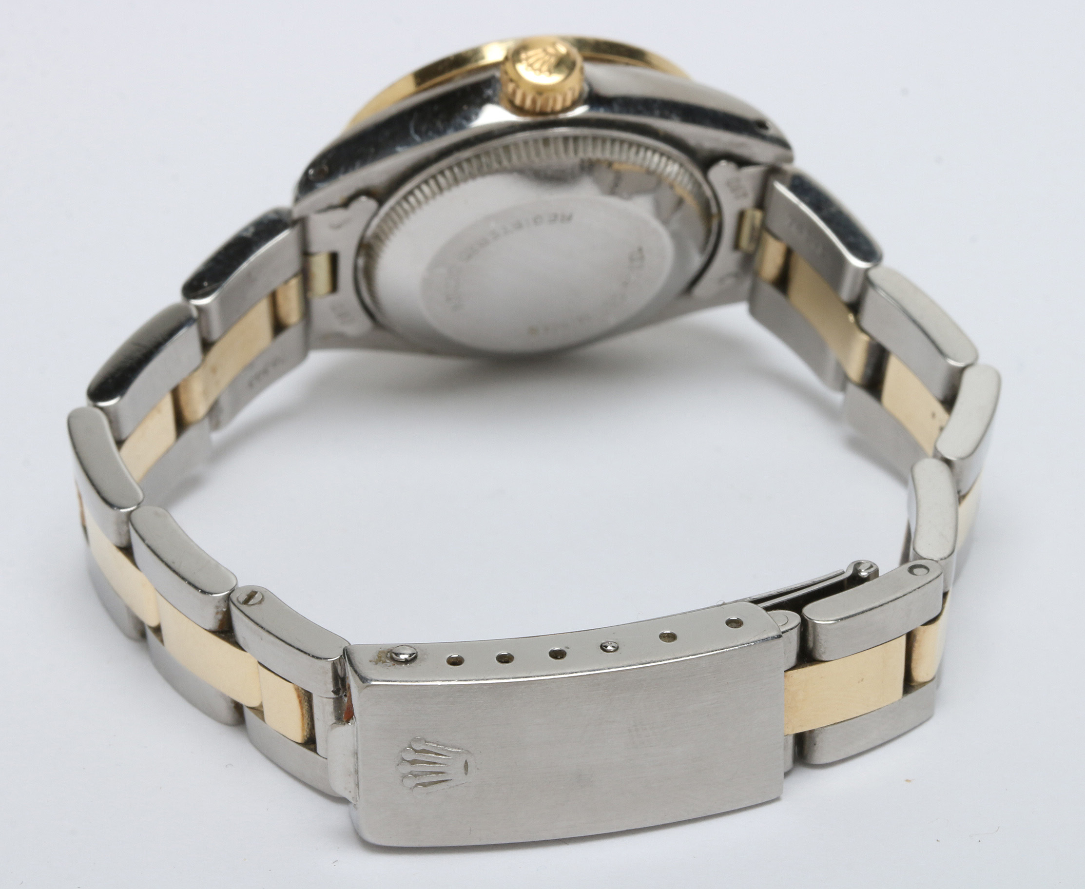 Rolex 14K and 18K Yellow Gold Watch With Diamond Bezel, 1979