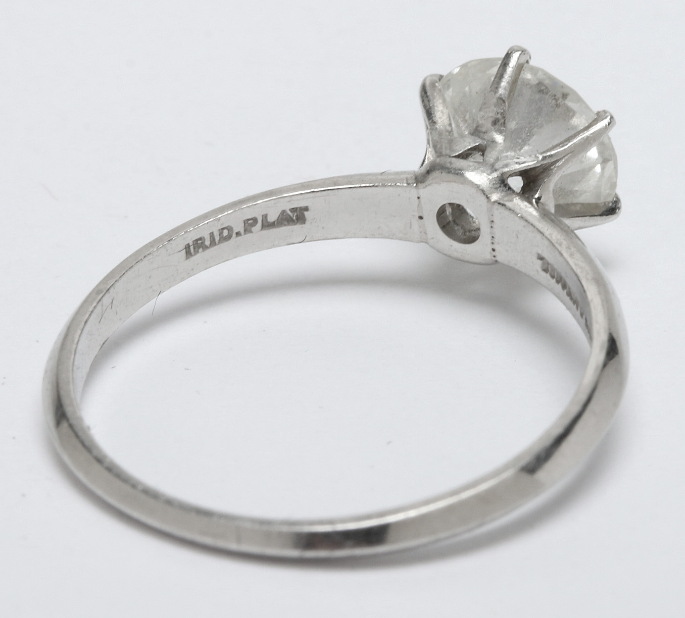Vintage Tiffany and Co. Platinum 1.85 CT Diamond Solitaire Ring