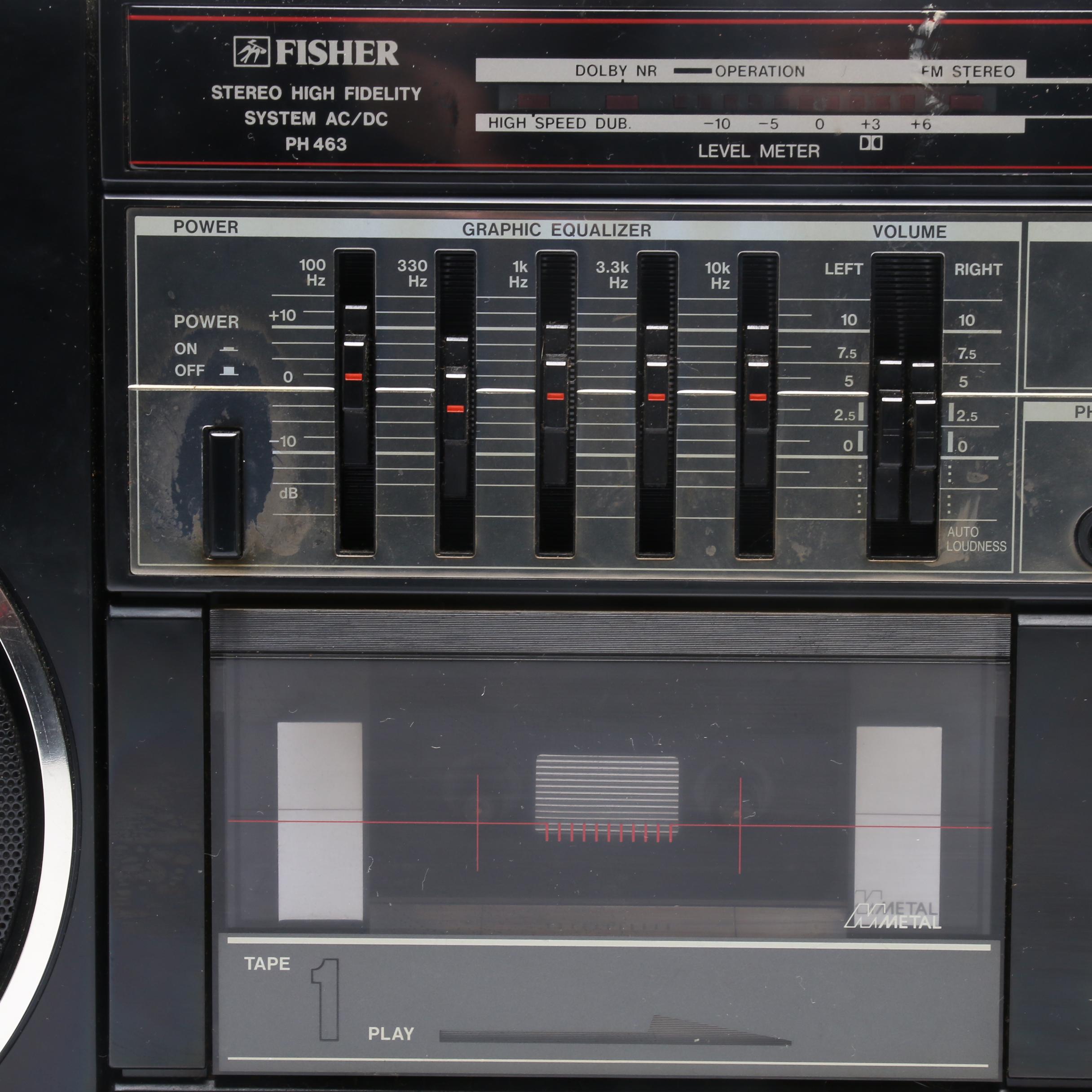 Fisher Stereo High Fidelity System AC/DC