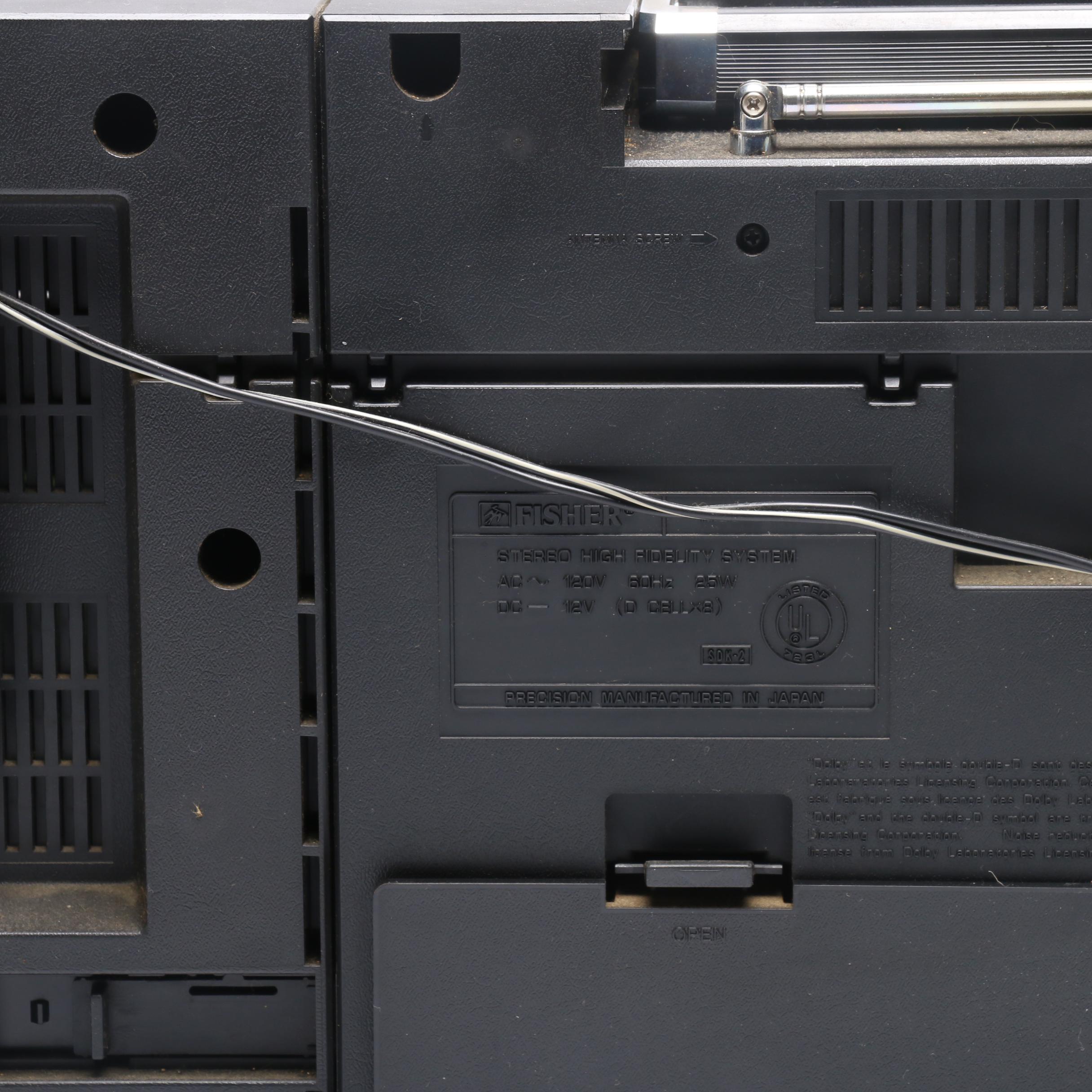 Fisher Stereo High Fidelity System AC/DC