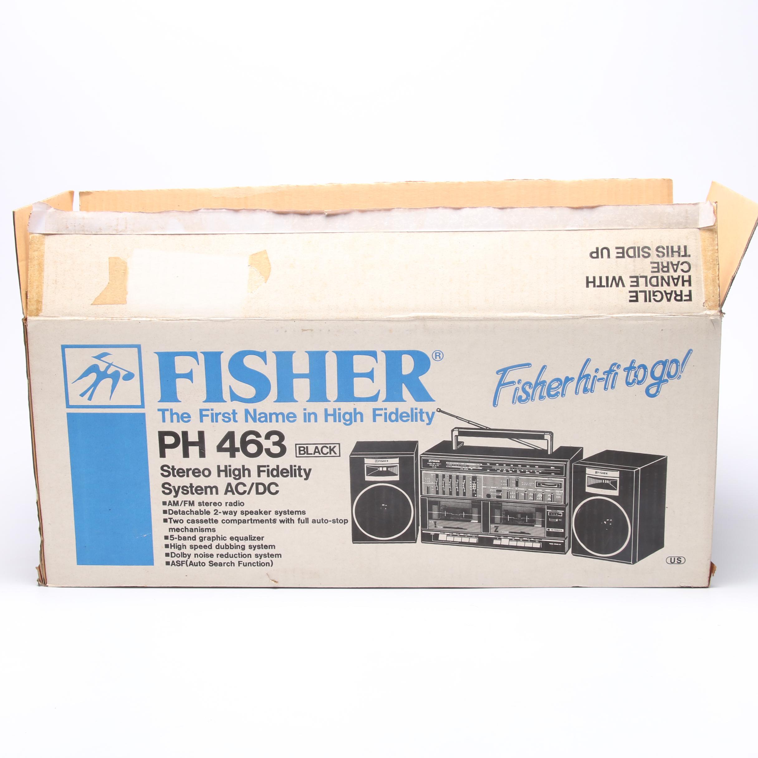 Fisher Stereo High Fidelity System AC/DC