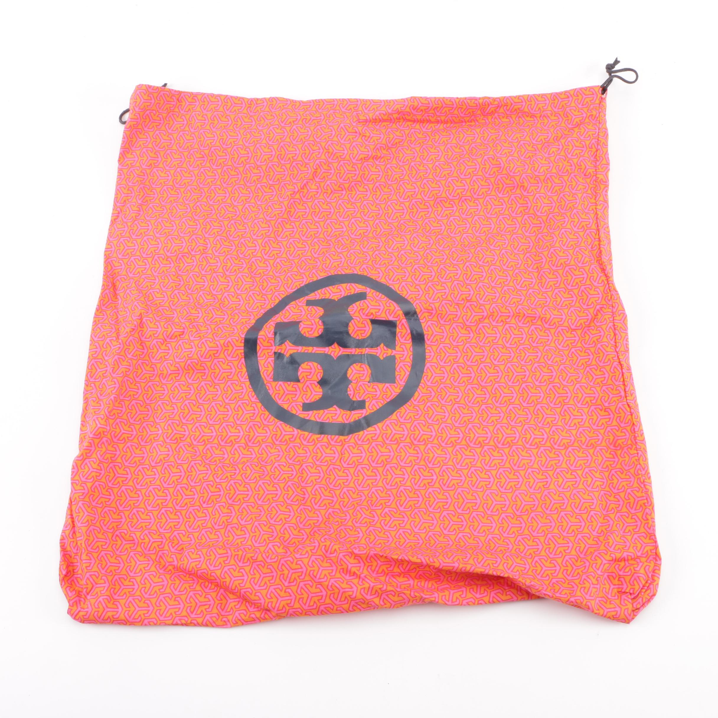 Tory Burch Forest Green and Navy Blue Leather Hobo Bag