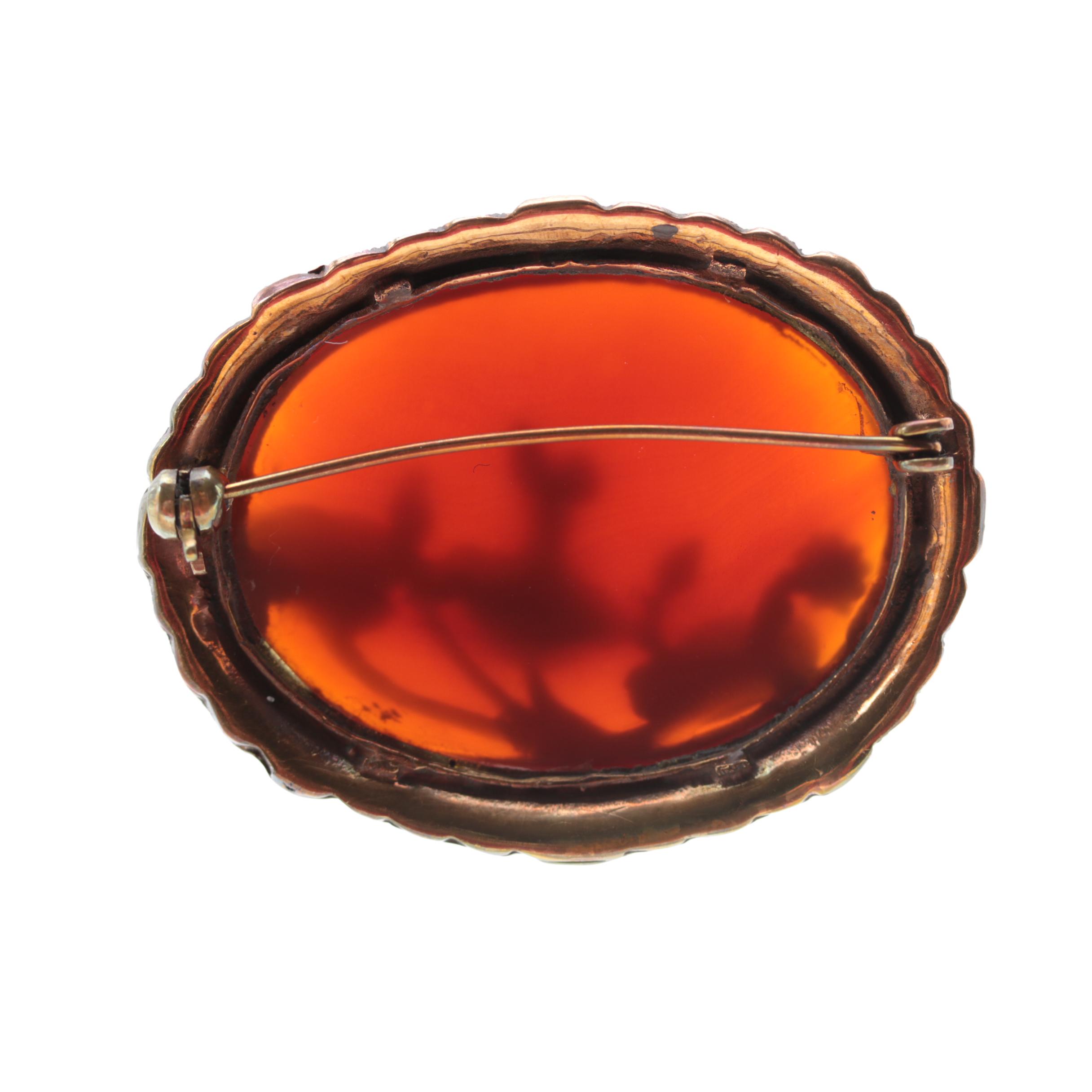 Collection of Vintage Victorian Floral Brooches including Poured, Pressed Glass