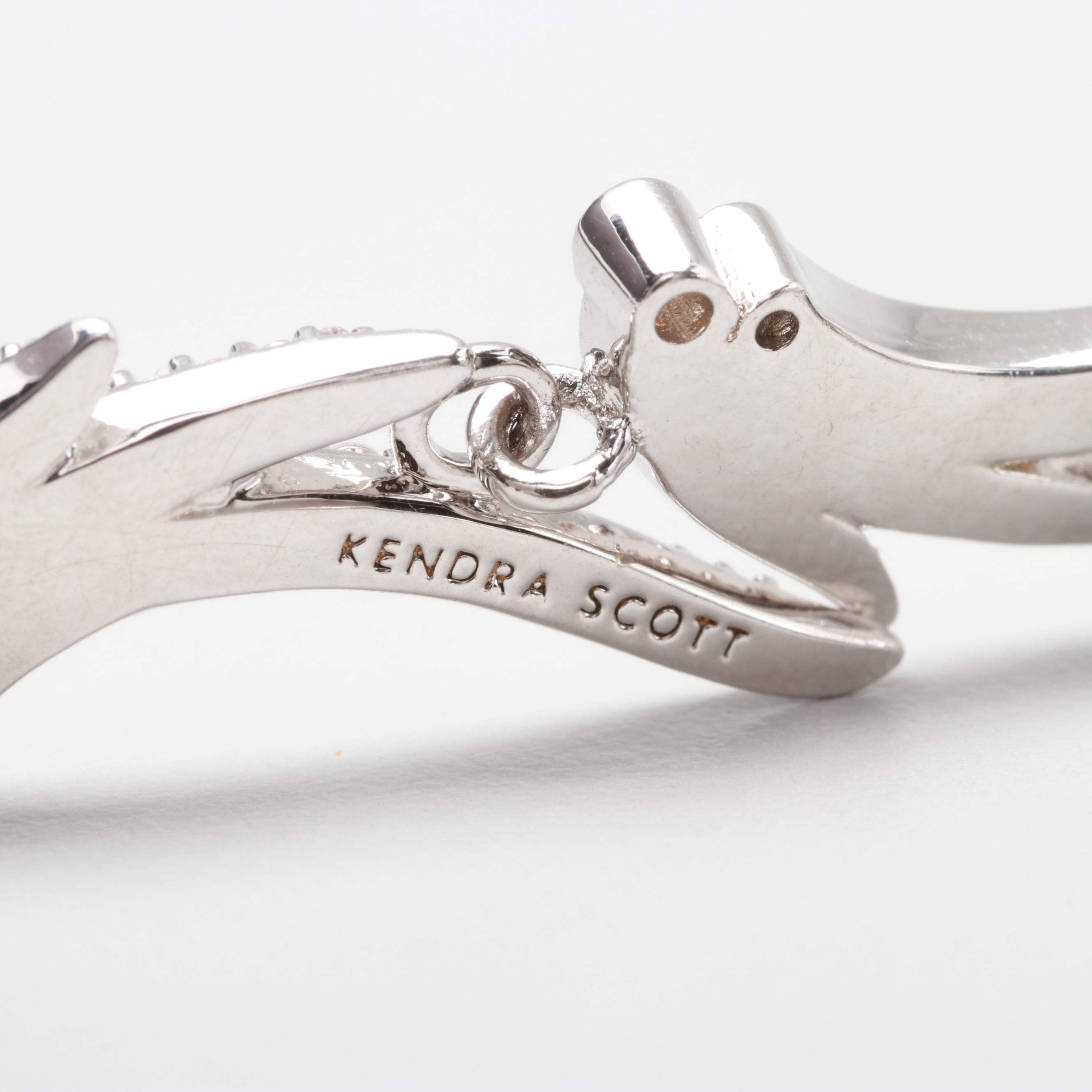 Kendra Scott Crystal Necklace and Earrings Set