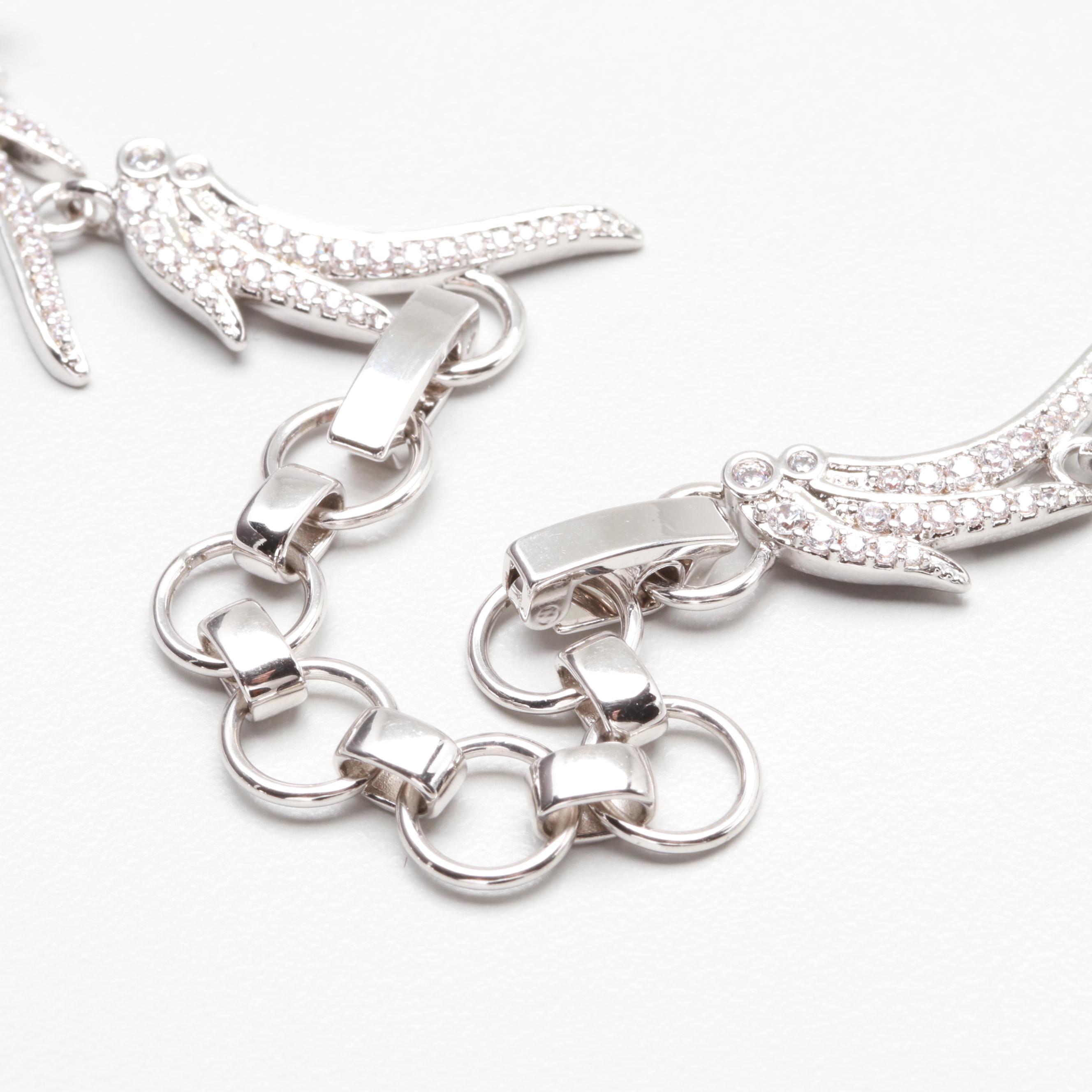 Kendra Scott Crystal Necklace and Earrings Set