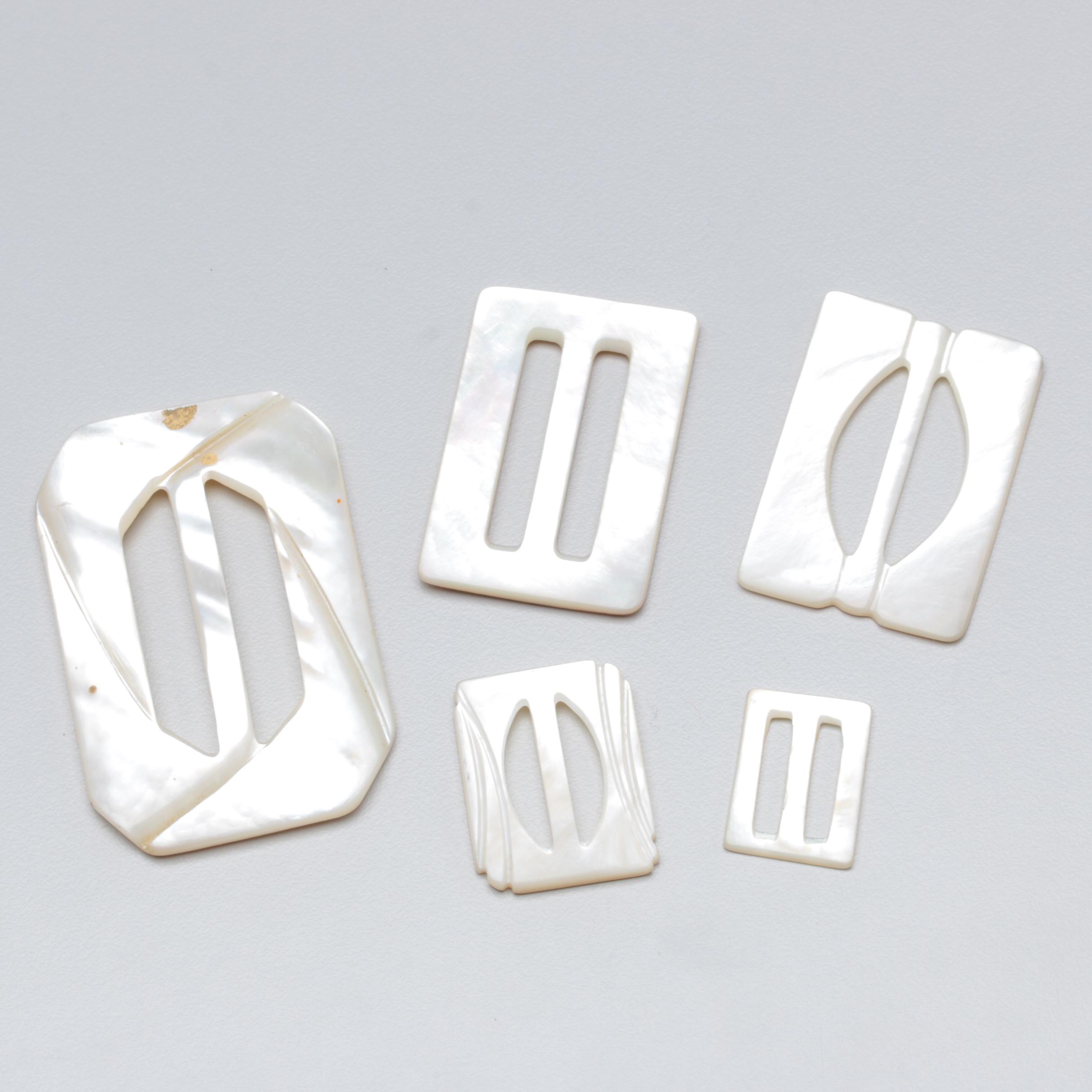 Mother of Pearl Buckle and Button Assortment