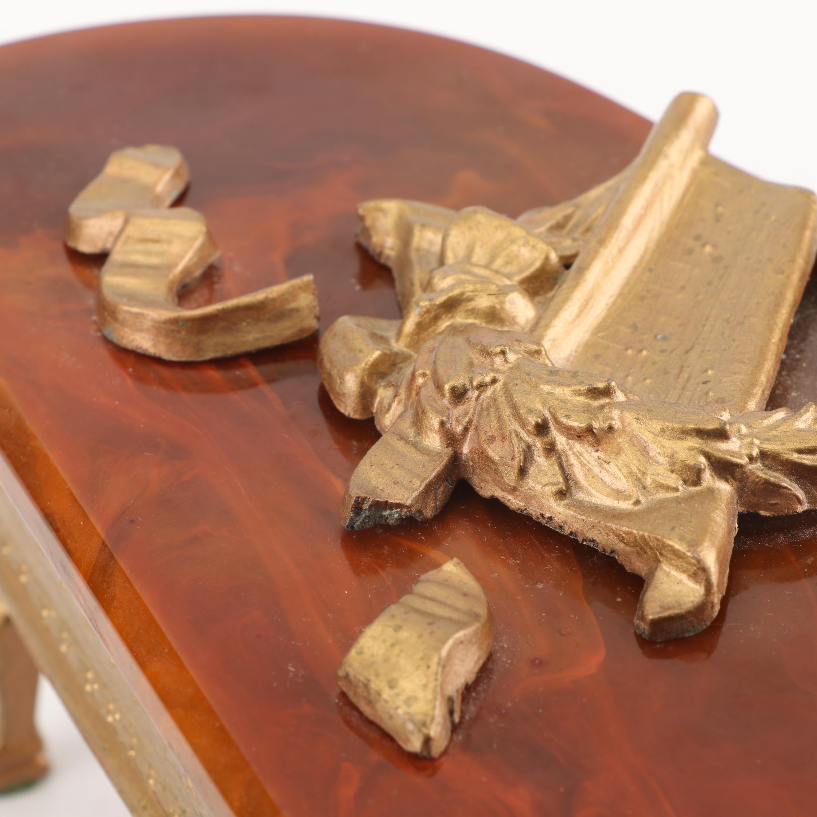 Bakelite and Metal Grand Piano Music Box