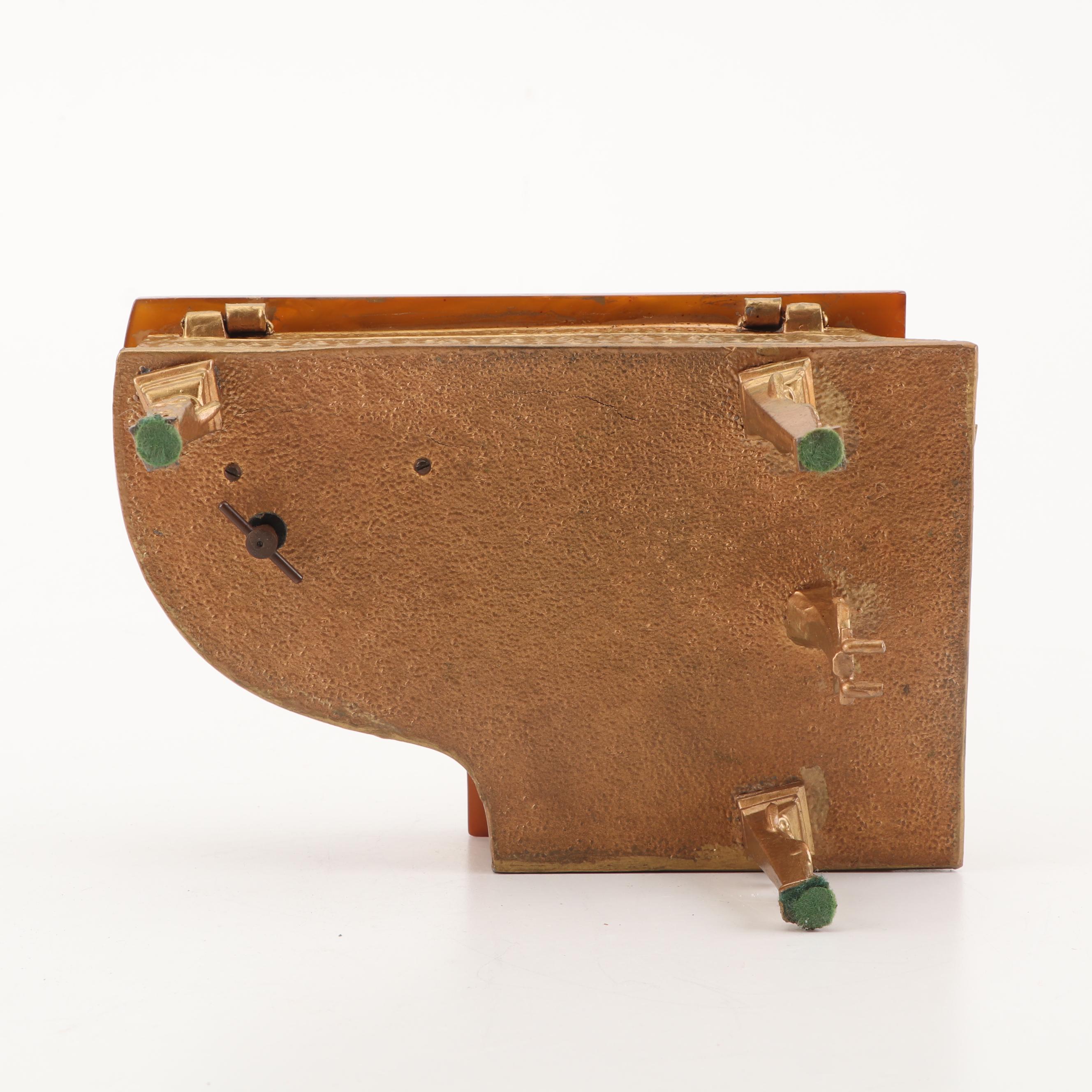 Bakelite and Metal Grand Piano Music Box