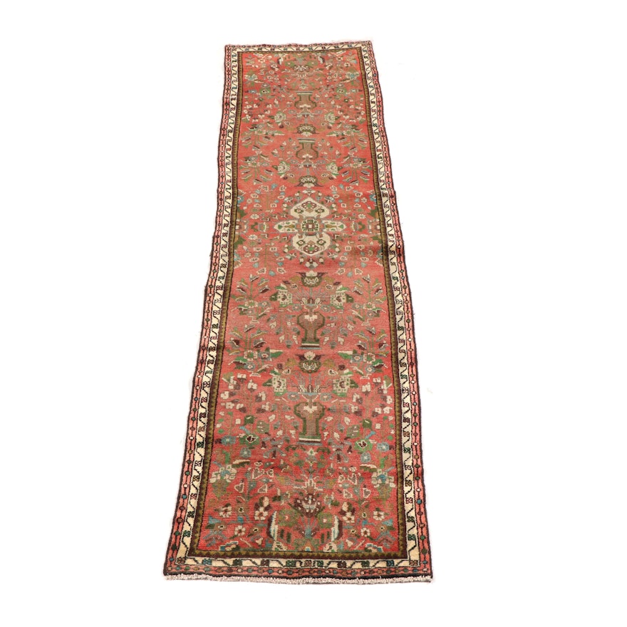 Hand-Knotted Persian Mehriban Wool Runner