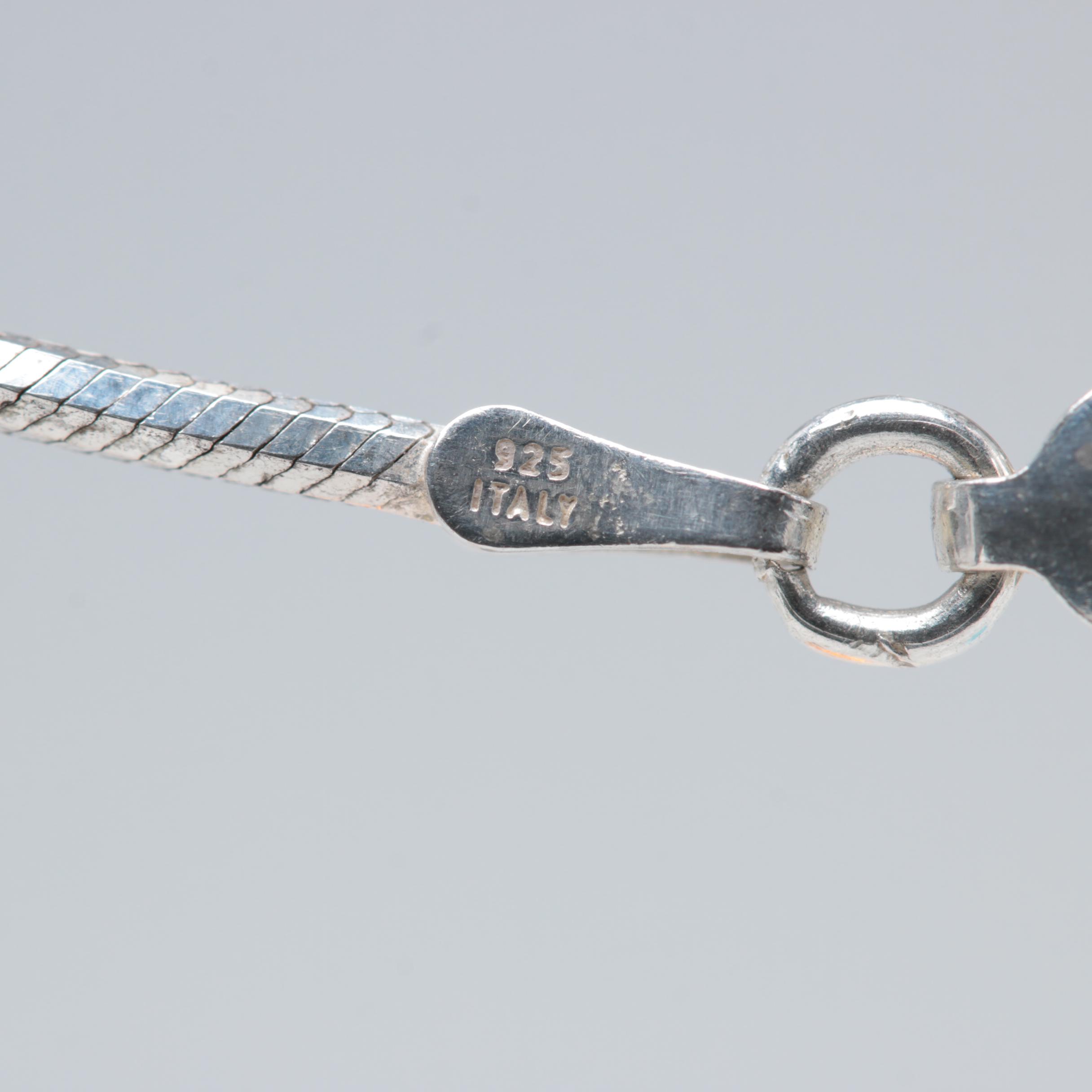 Robert Lee Morris RLM Sterling Silver Ginko Leaf Necklace