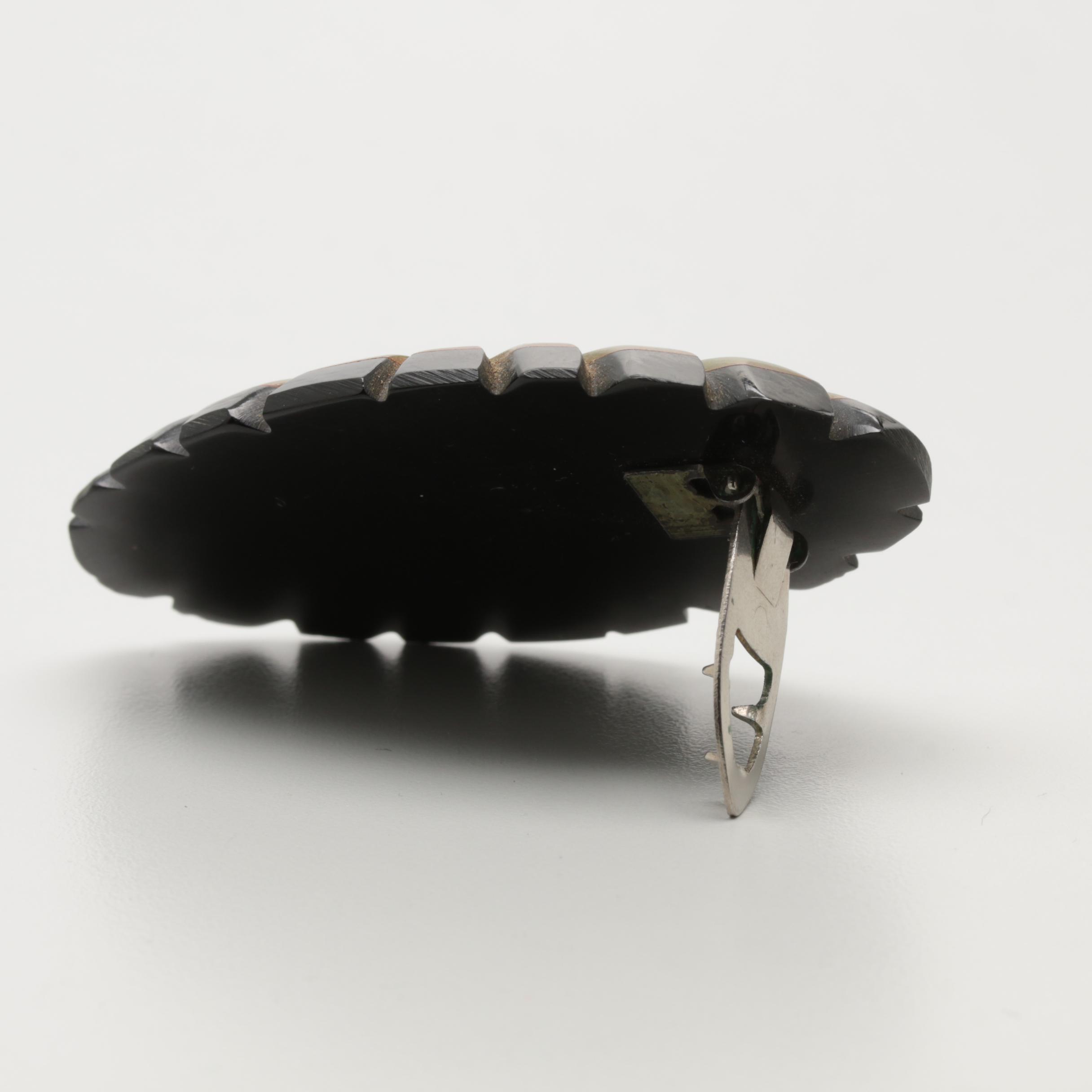 1940s Bakelite Collection Including Bracelets, Pendant and Clips