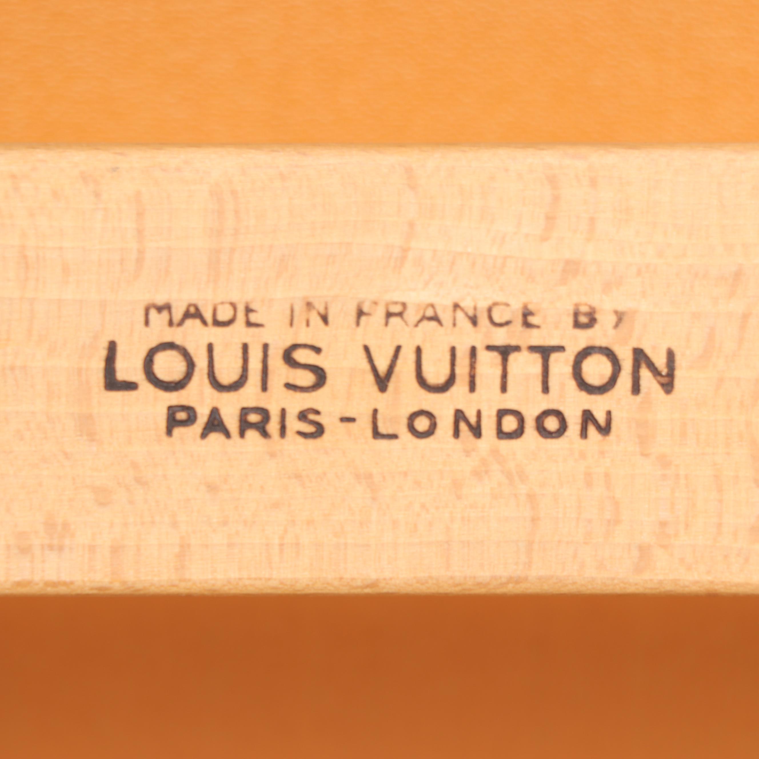 Louis Vuitton of Paris Monogram Canvas Steamer Trunk, circa 1920