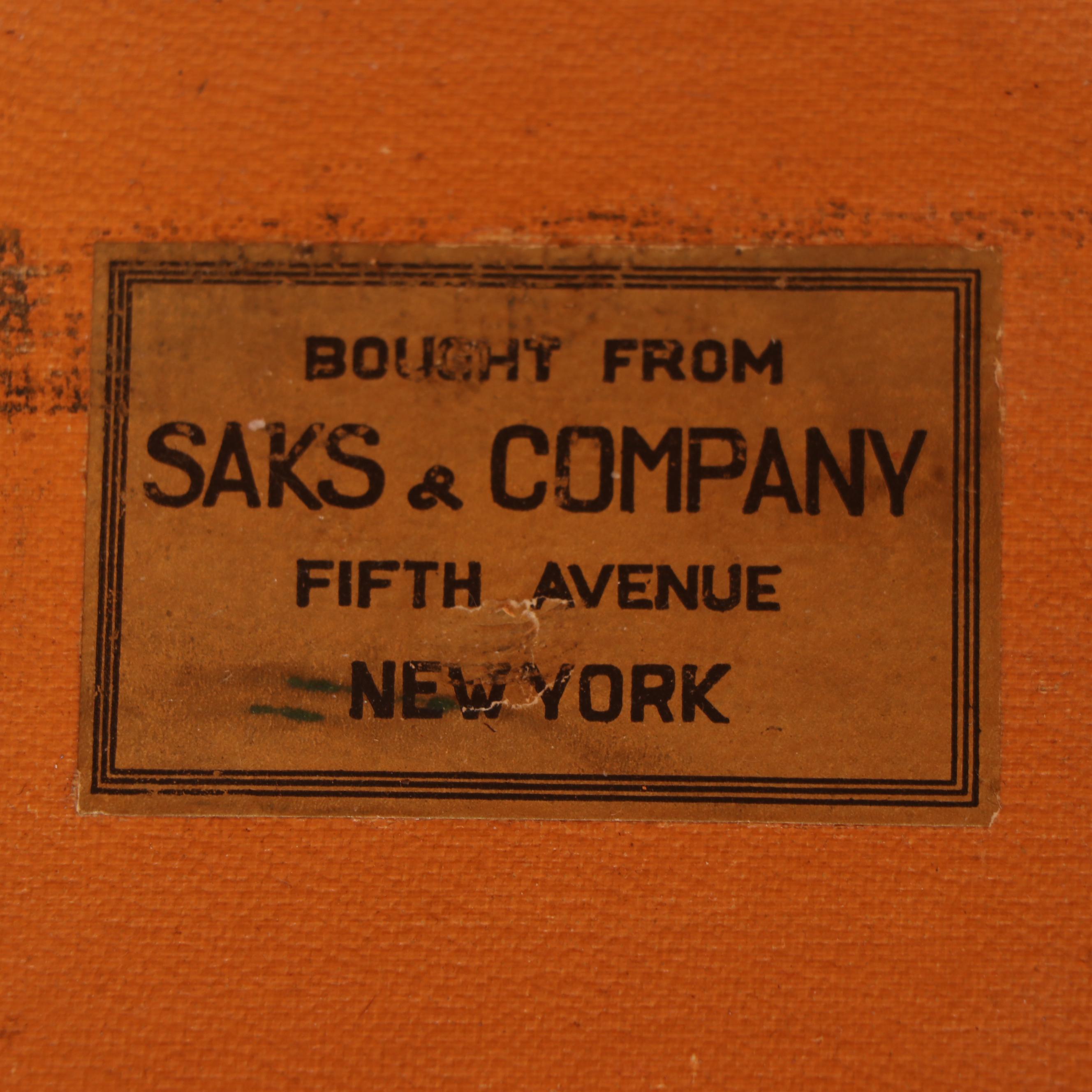 Louis Vuitton of Paris Monogram Canvas Steamer Trunk, circa 1920