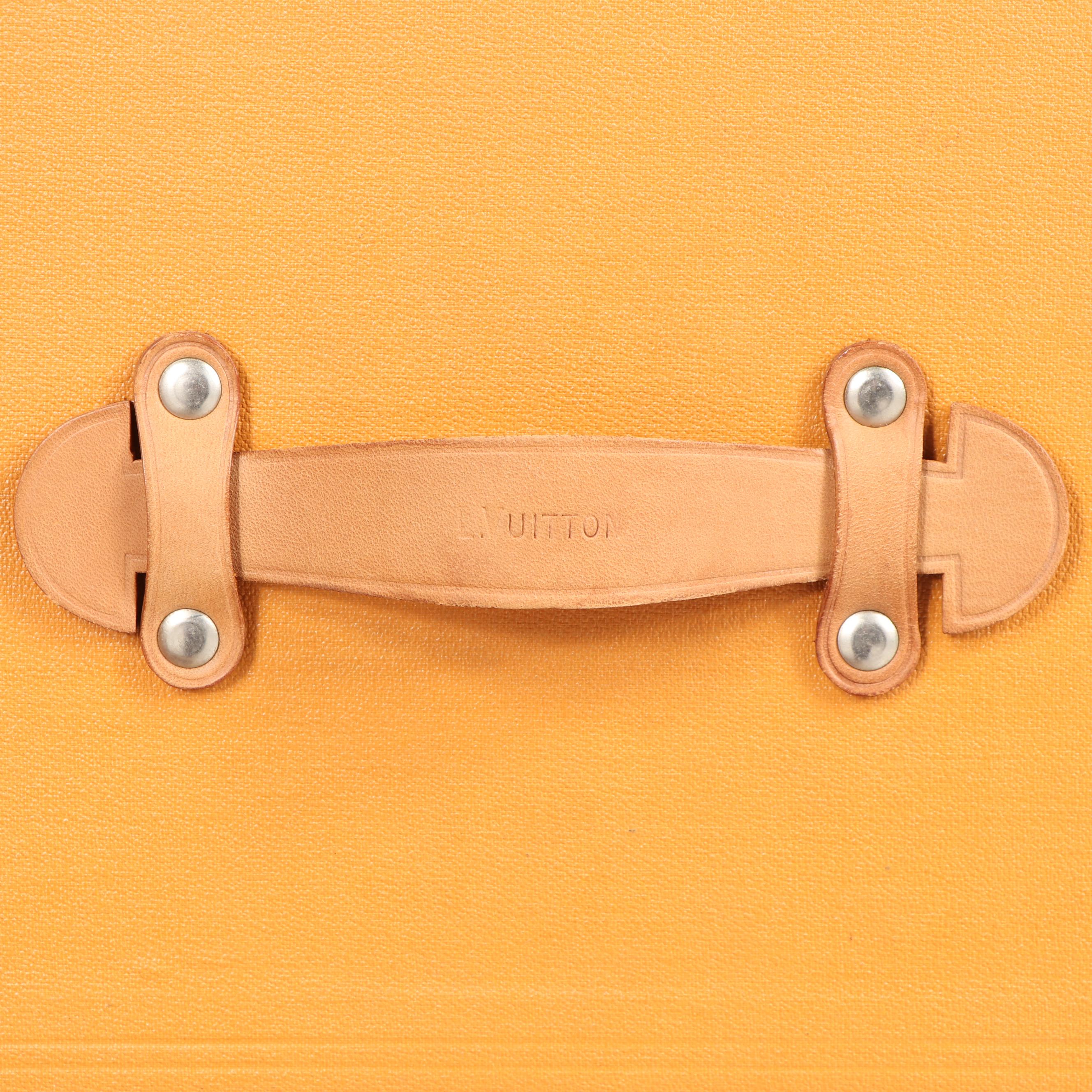 Louis Vuitton of Paris Monogram Canvas Steamer Trunk, circa 1920