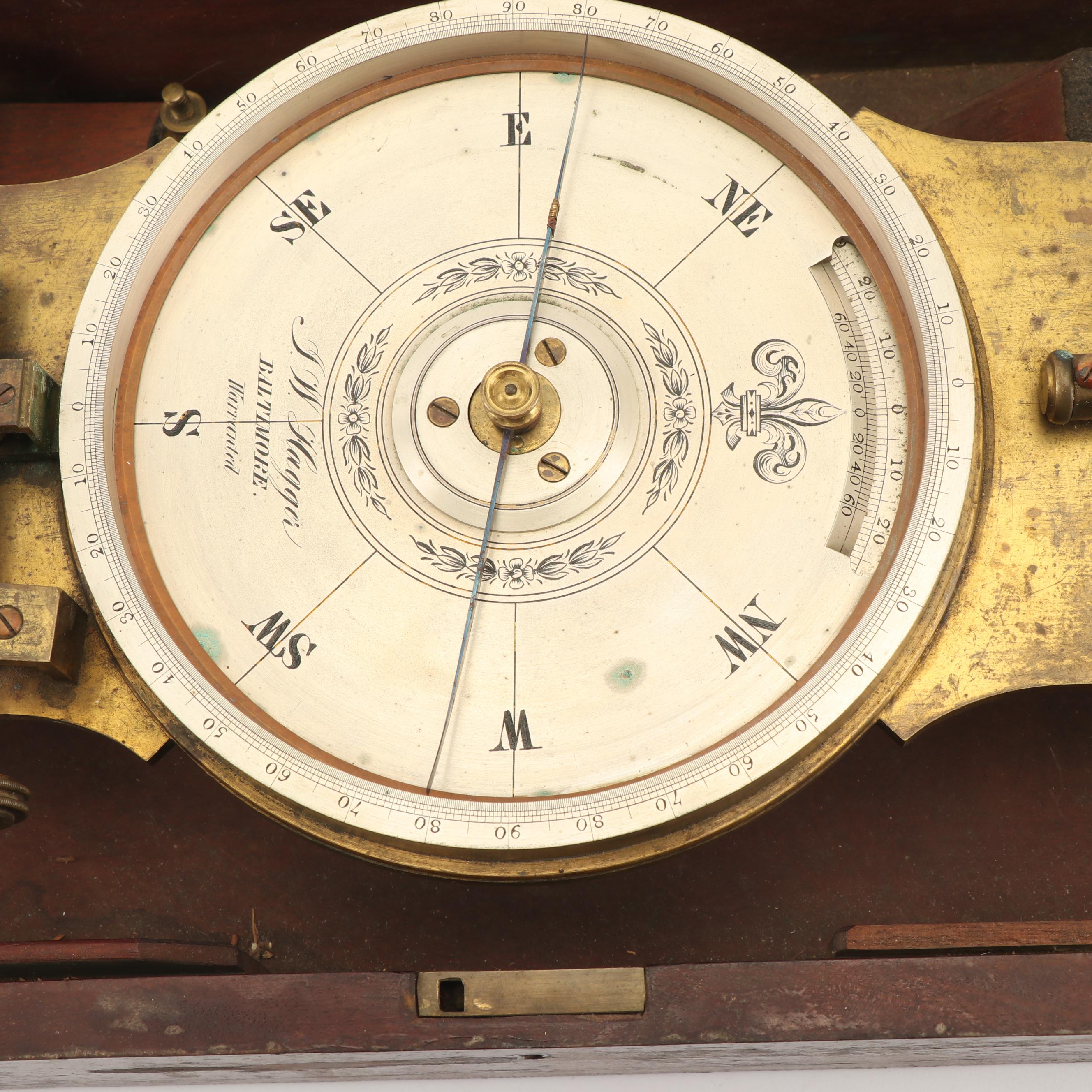 Archive of the Wesley Garner Family; J.W. Hagger, Baltimore Surveying Compass