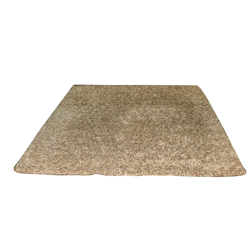 Hand Knotted Wool Shag Rug
