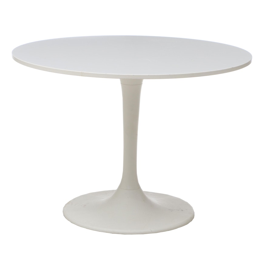 Mid-Century Modern Style IKEA Table in White