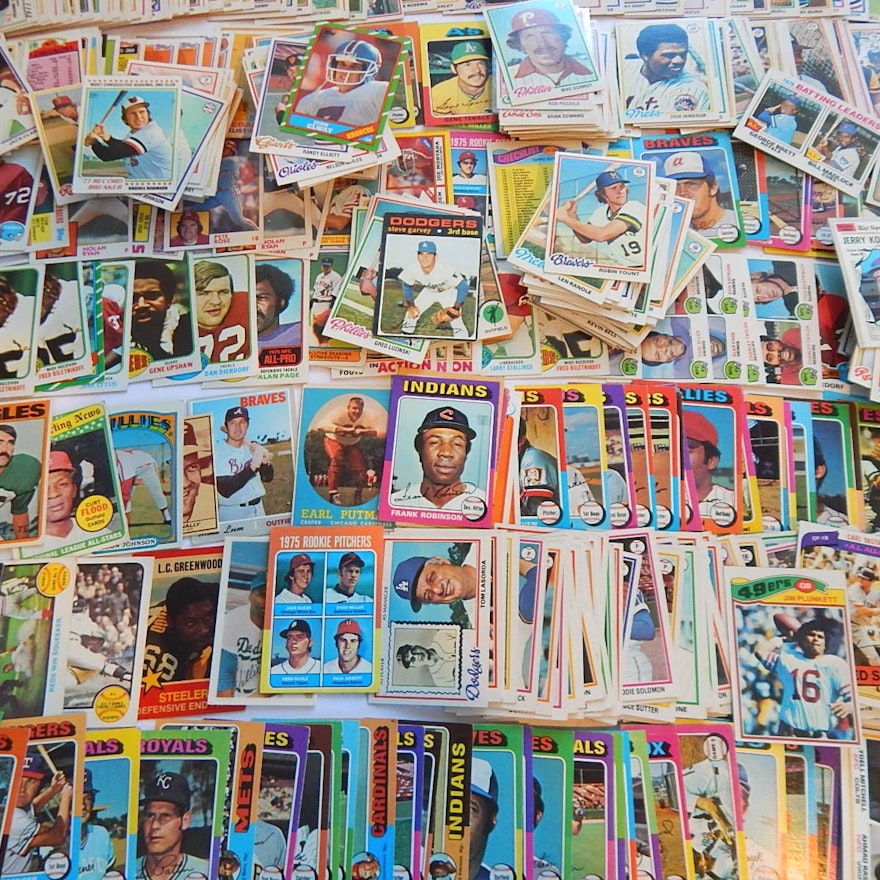 1970s/Early 1980s Baseball and Football Card Lot