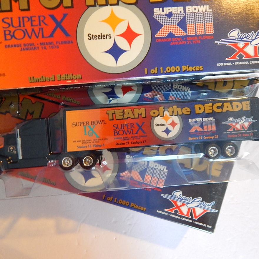 Die Cast Super Bowl Pittsburgh Steelers "Team of the Decade"Toy Trucks