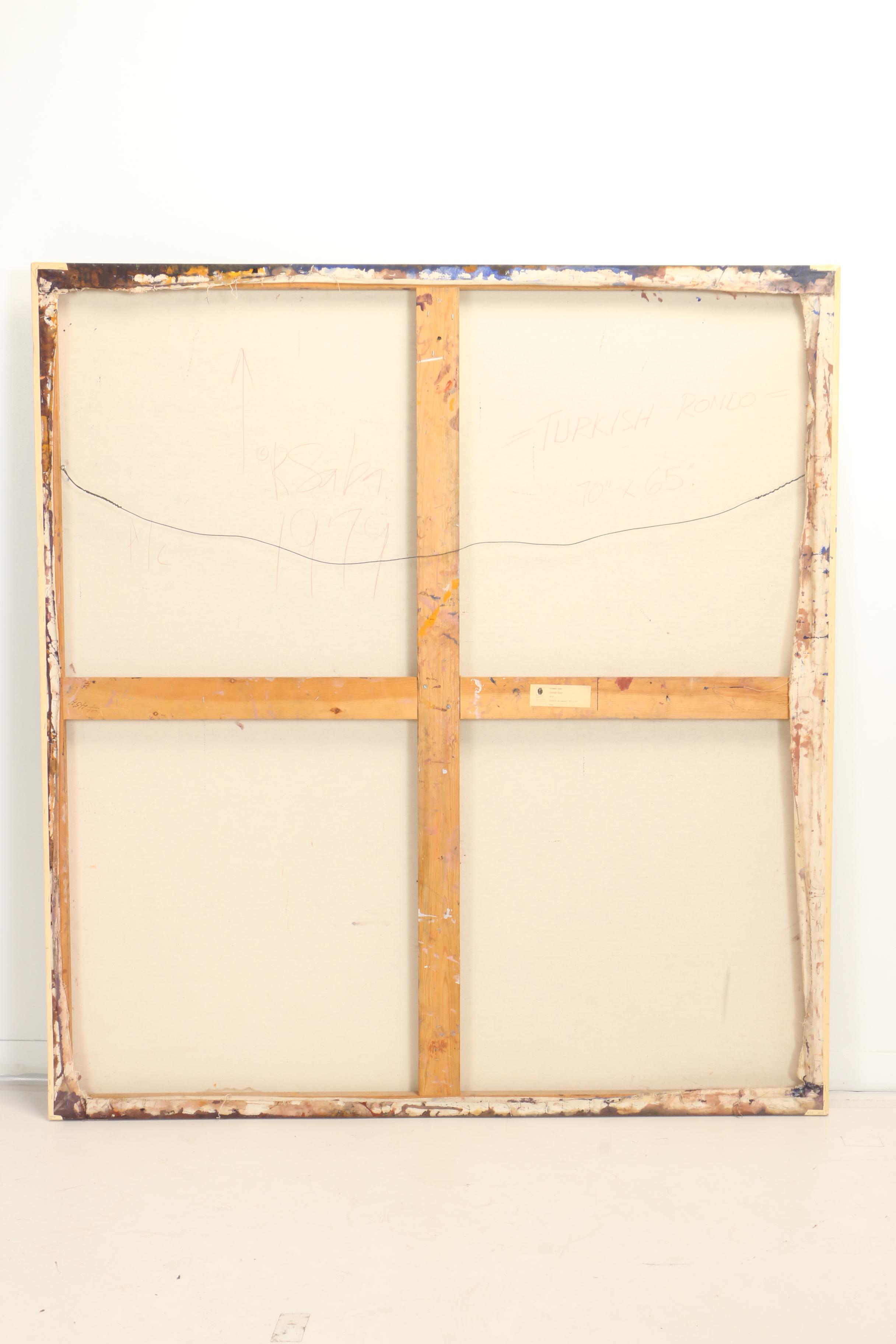 Richard Saba 1979 Acrylic Painting "Turkish Rondo"