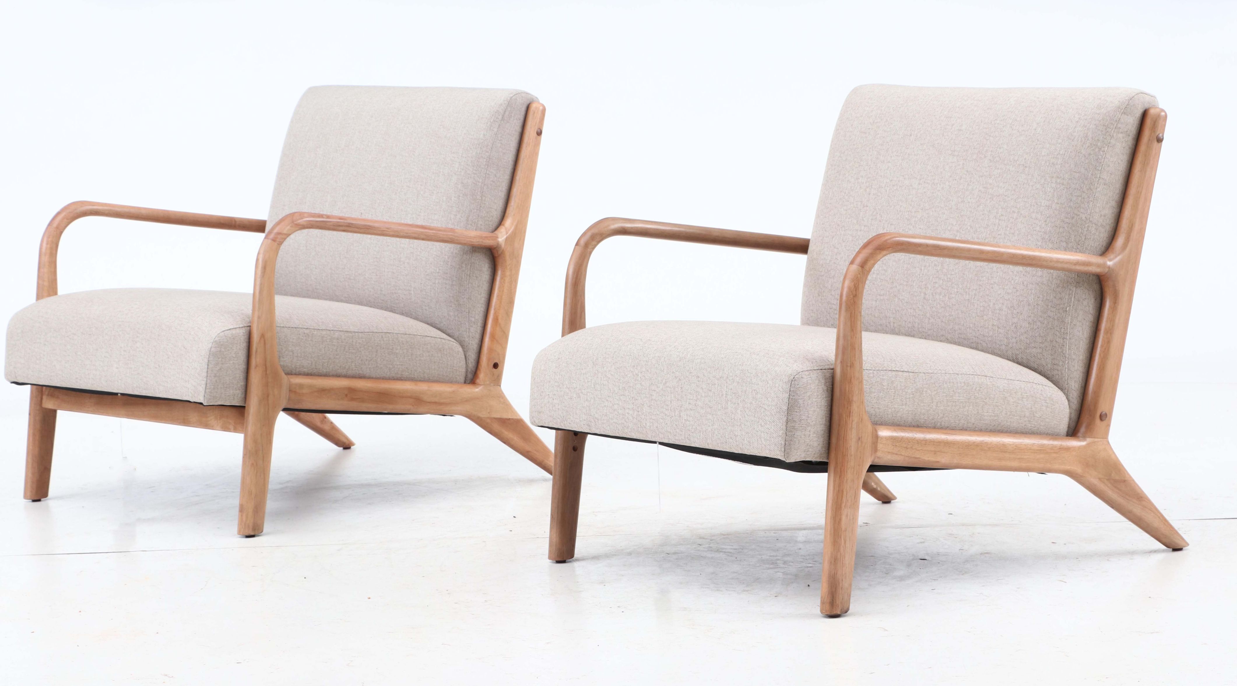 Pair of Contemporary Modern Armchairs