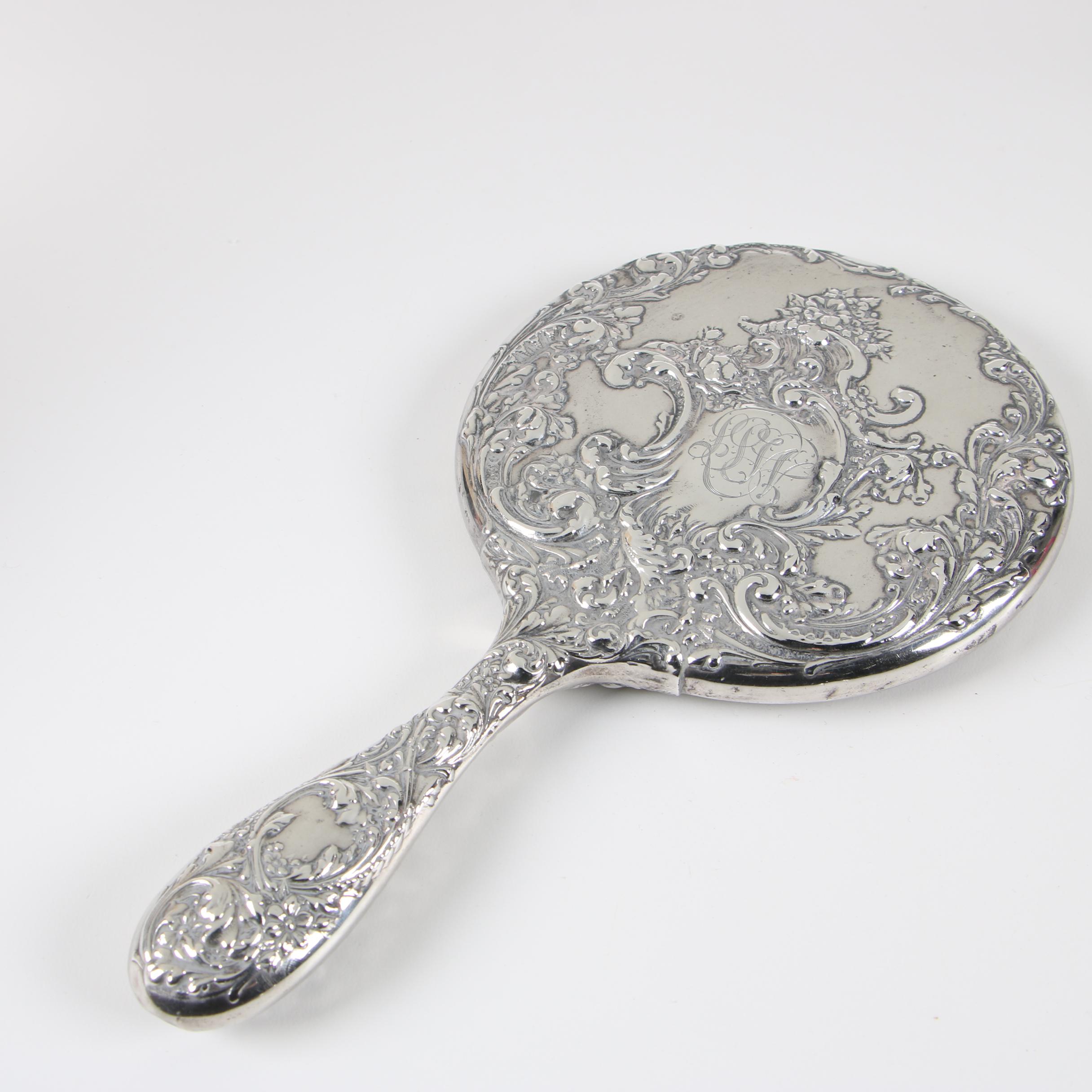 Art Nouveau R. Wallace & Sons and Towle Sterling Silver Vanity Pieces