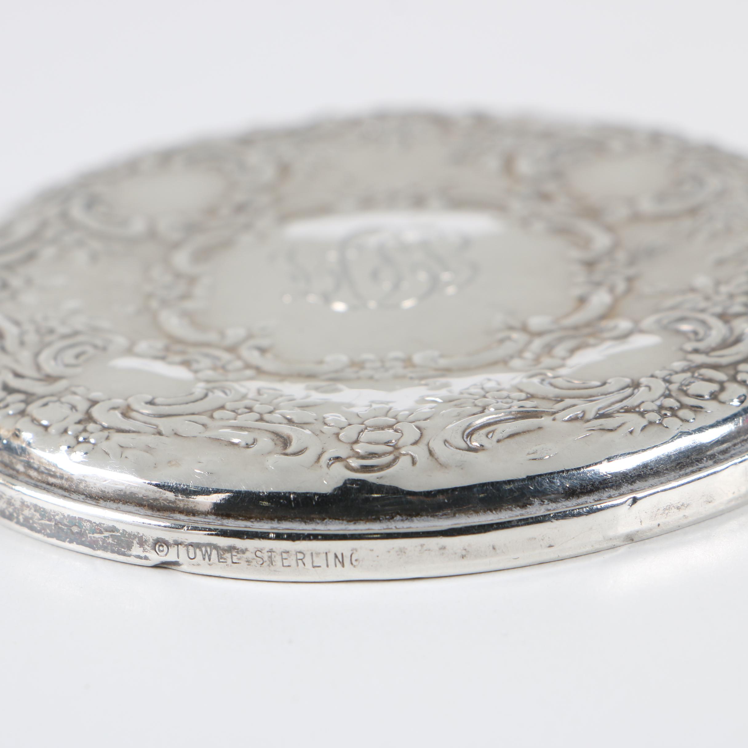 Art Nouveau R. Wallace & Sons and Towle Sterling Silver Vanity Pieces