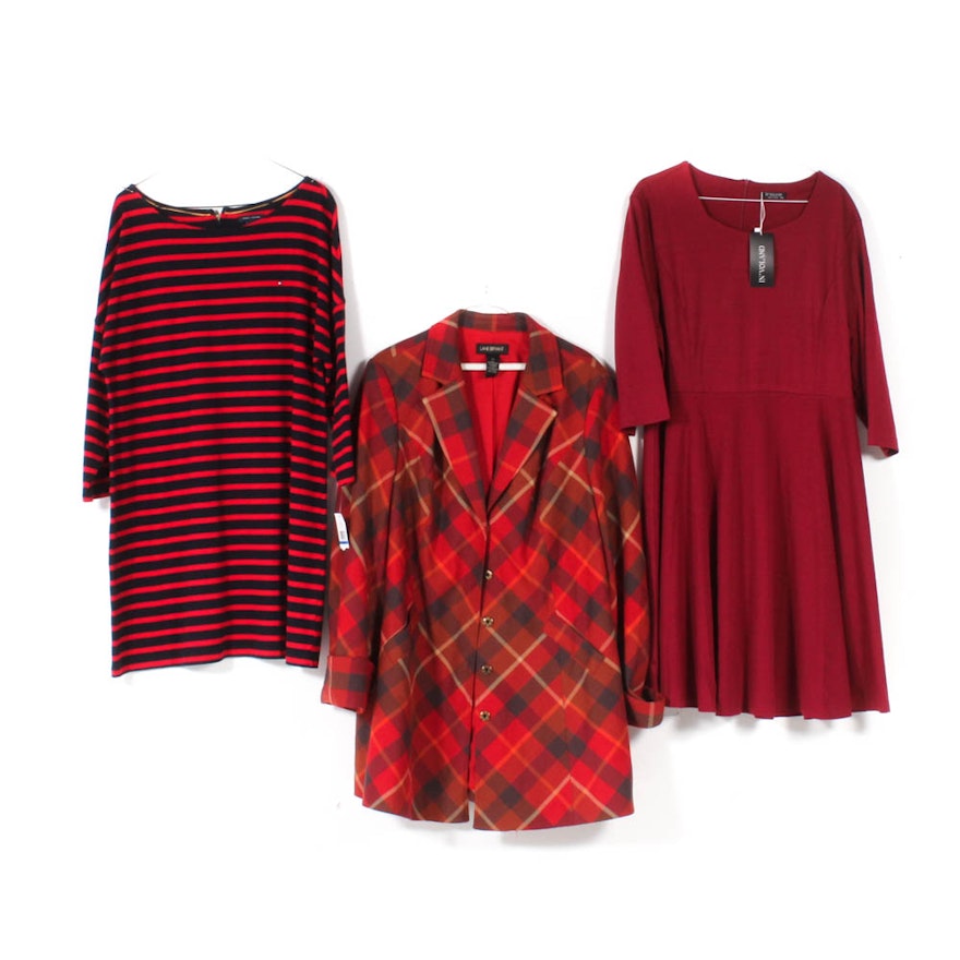 Women's Lane Bryant Blazer, Tommy Hilfiger and In'Voland Dresses