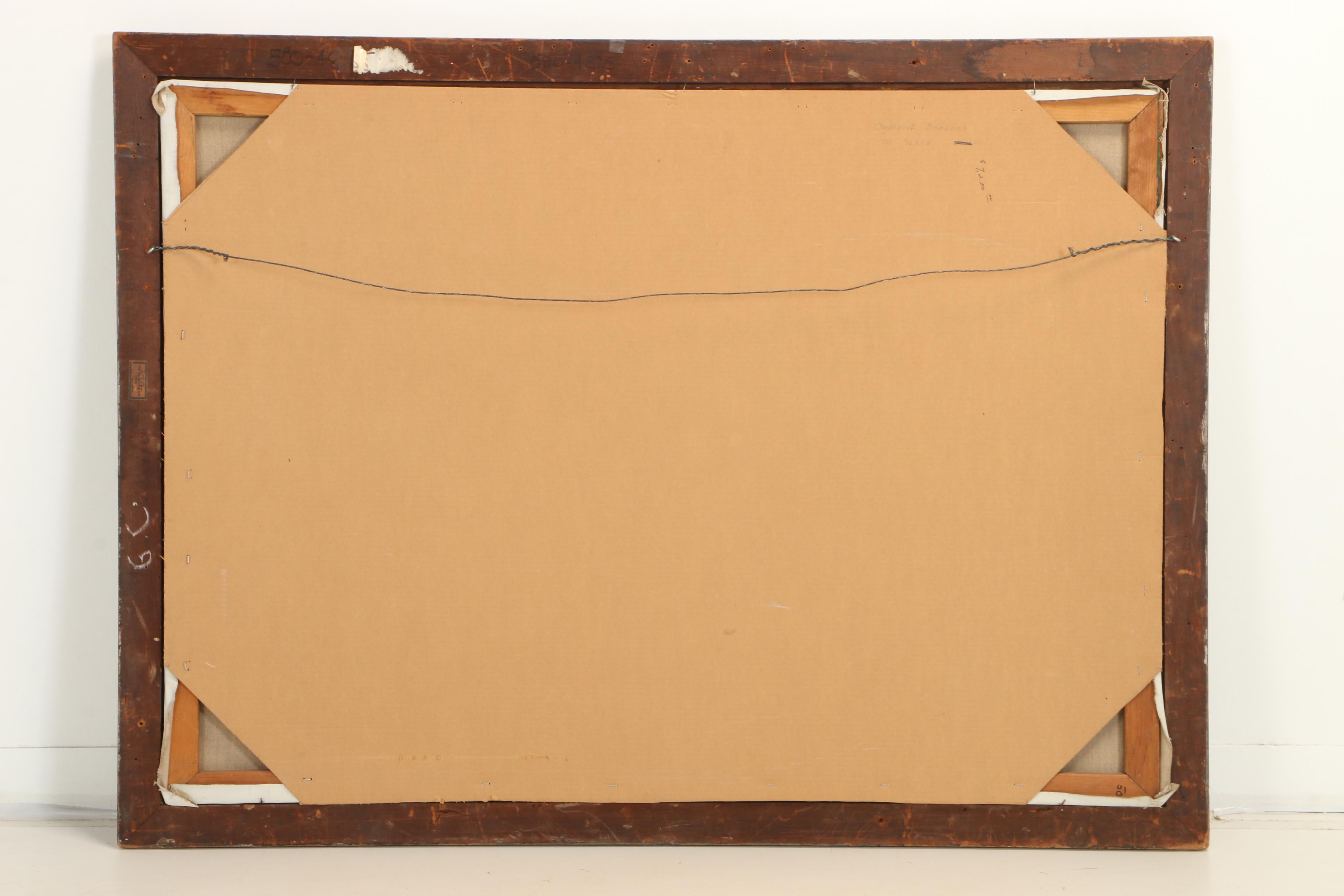 Edmond J. Fitzgerald Monumental Oil Painting "Ogunquit Beaches"