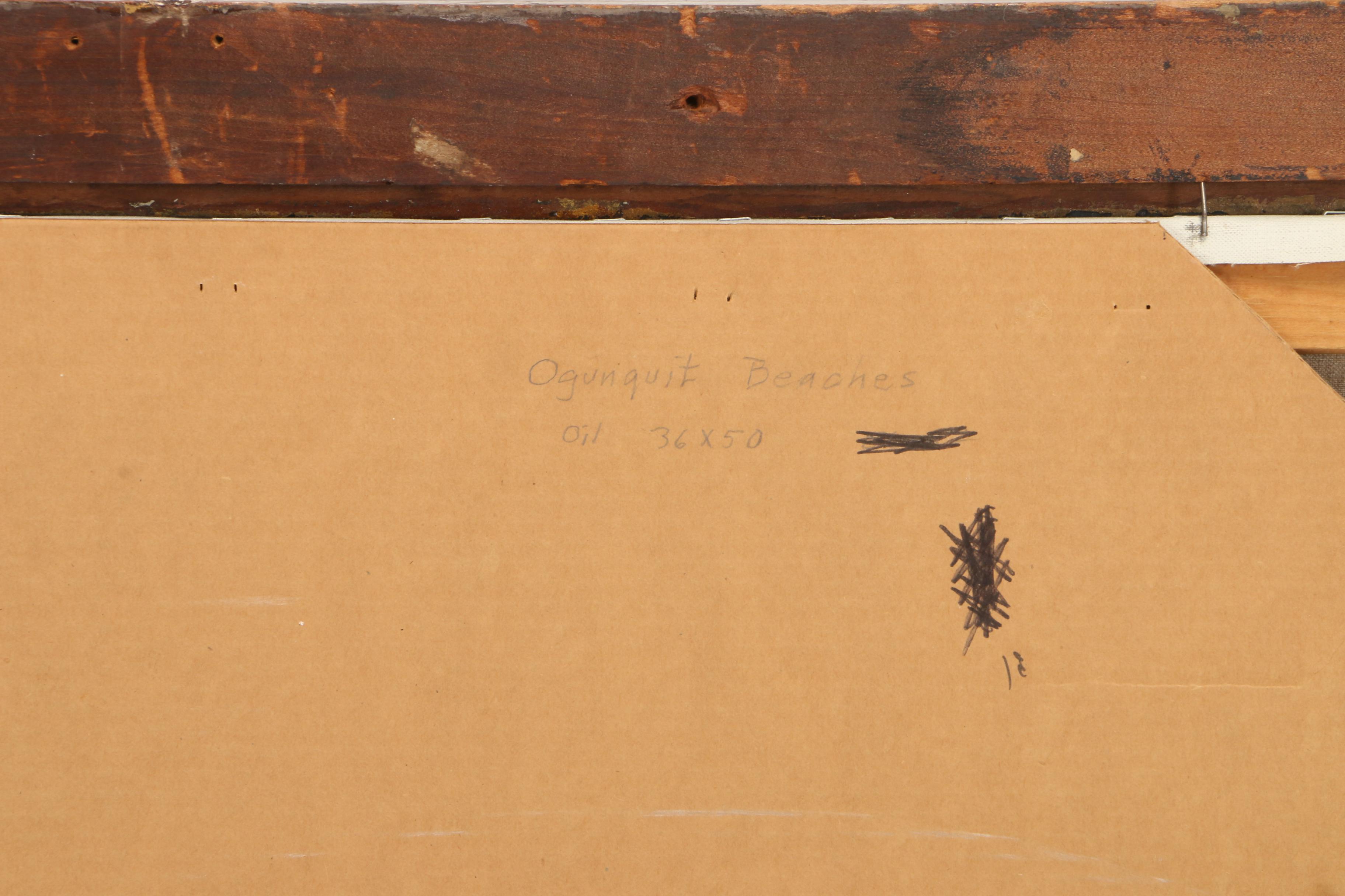 Edmond J. Fitzgerald Monumental Oil Painting "Ogunquit Beaches"