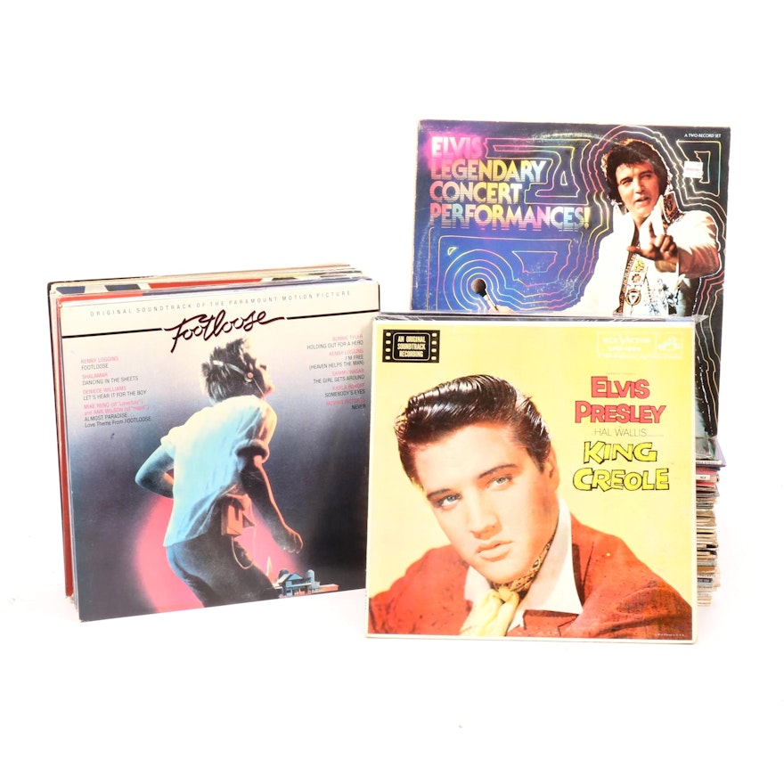 Assorted Vintage Vinyl Collection Including Simon & Garfunkle and Neil Diamond