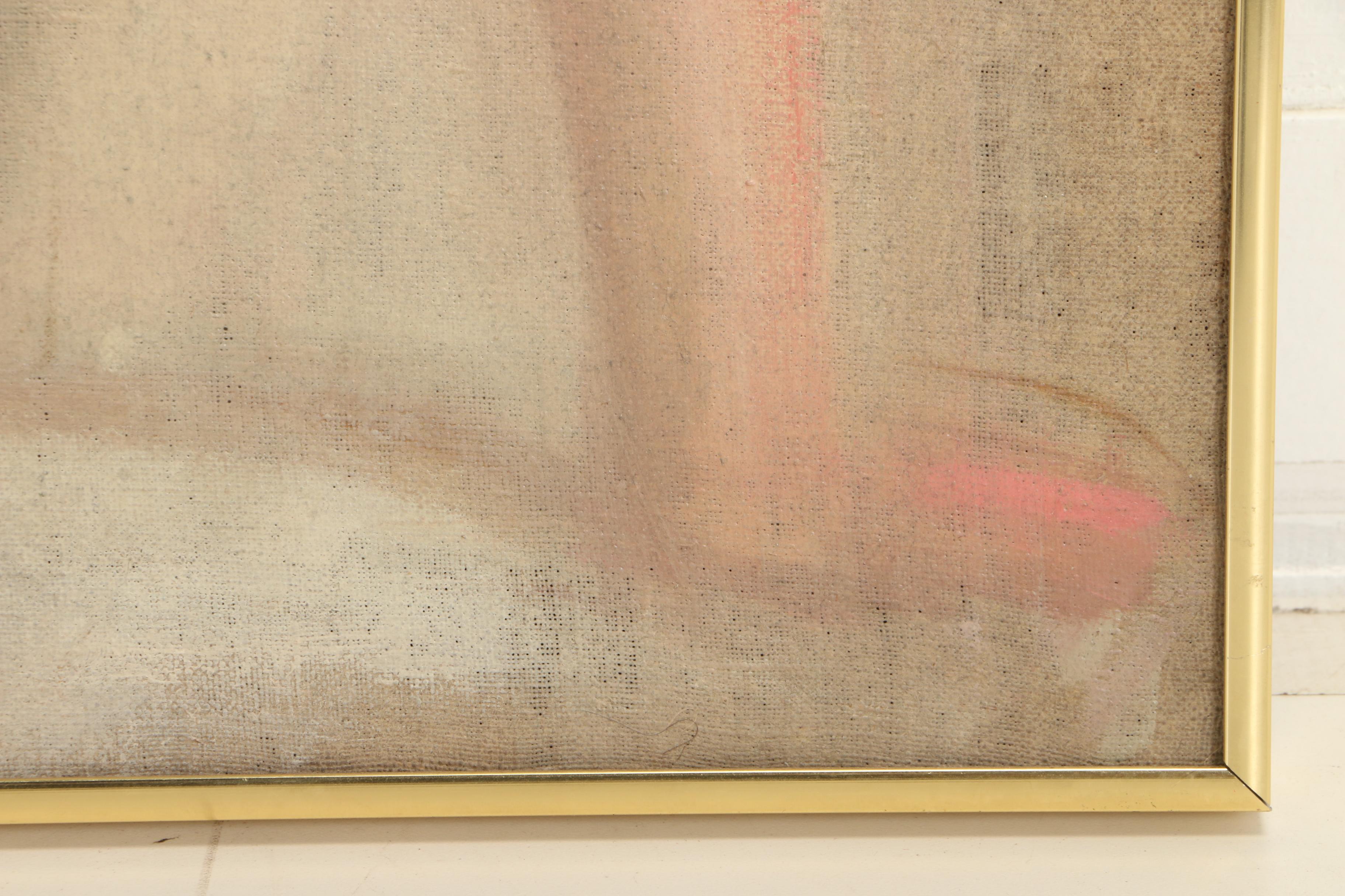 James Roy Hopkins Oil Painting of Female Nude