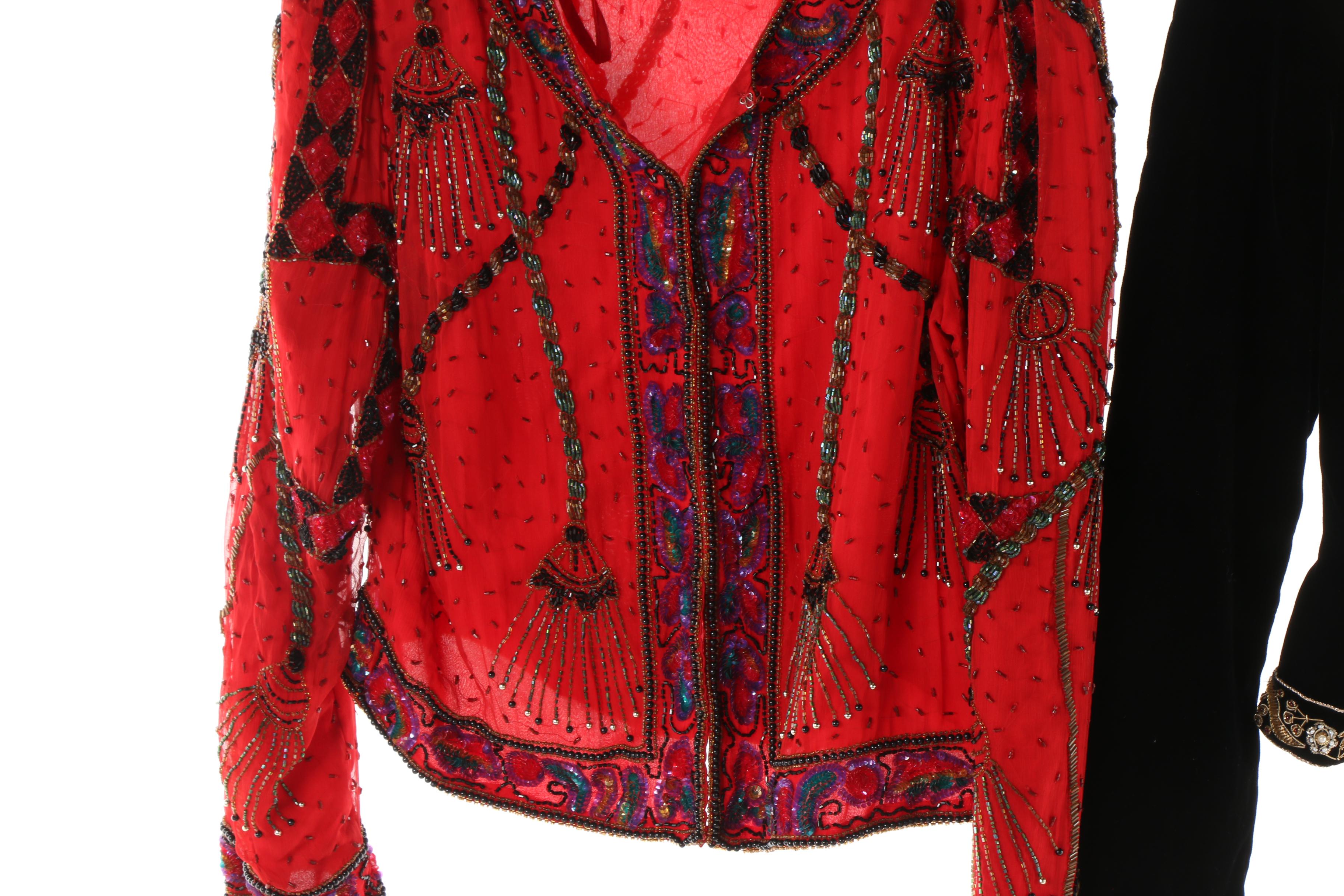 Women's Victor Costa and Laurence Kazar New York Embellished Jackets