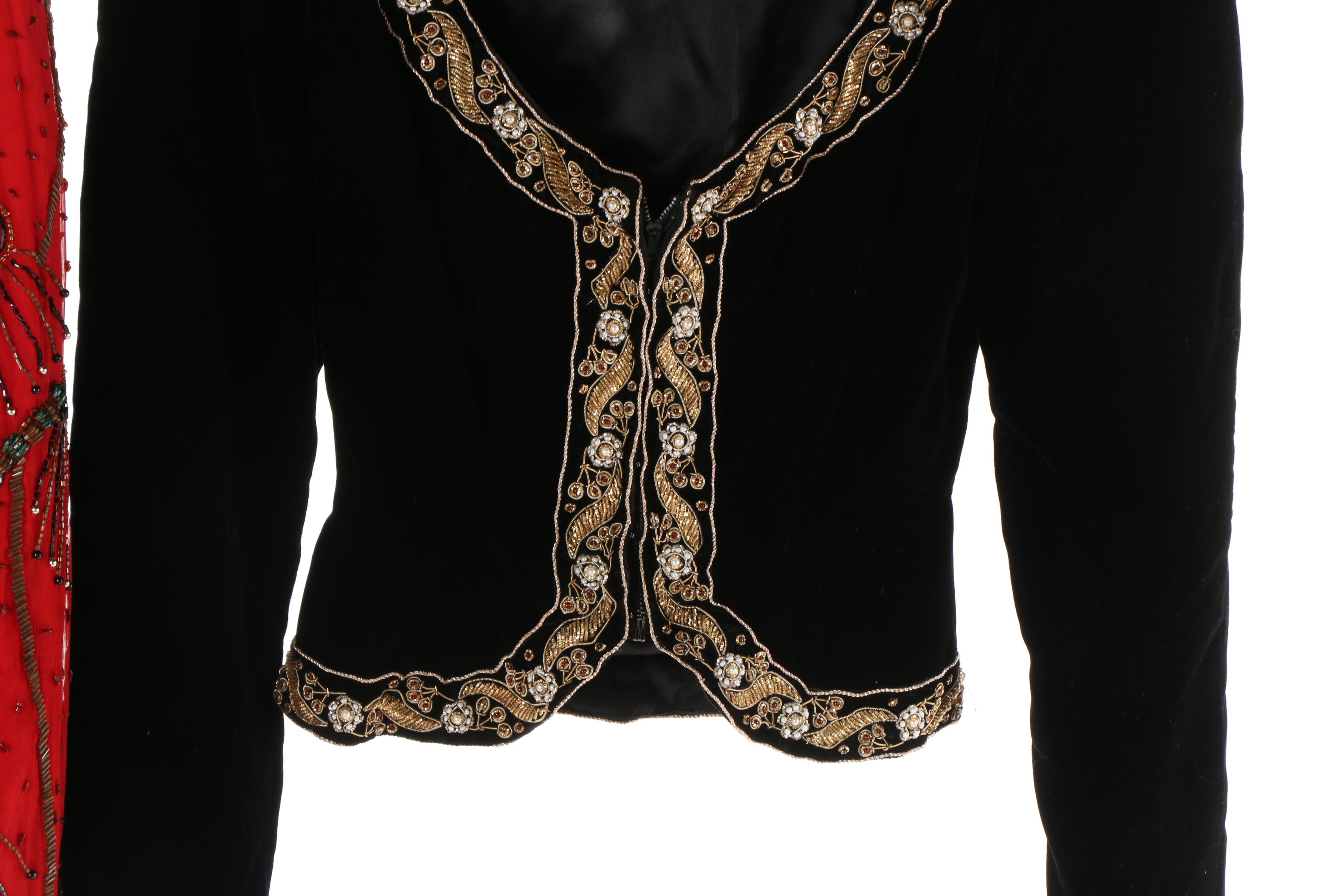 Women's Victor Costa and Laurence Kazar New York Embellished Jackets