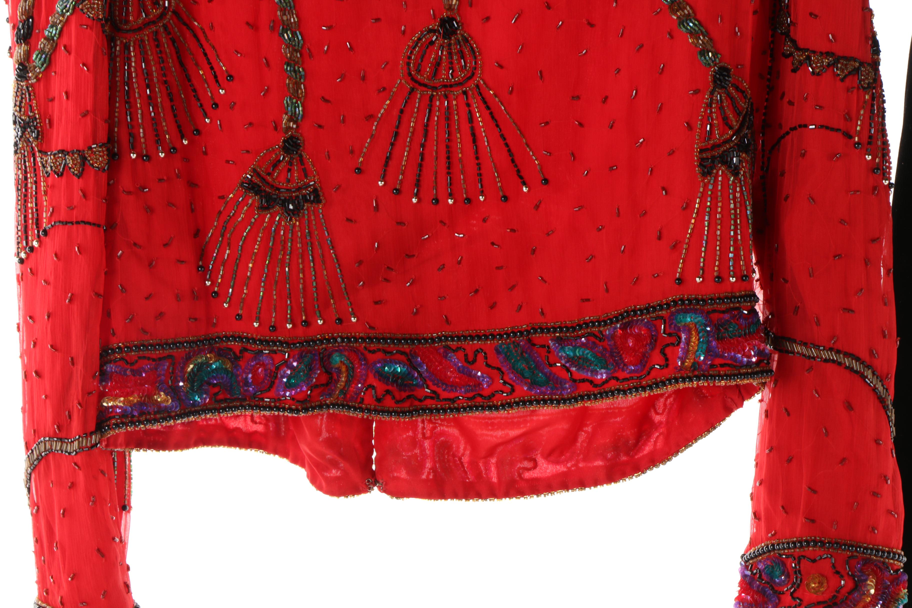 Women's Victor Costa and Laurence Kazar New York Embellished Jackets