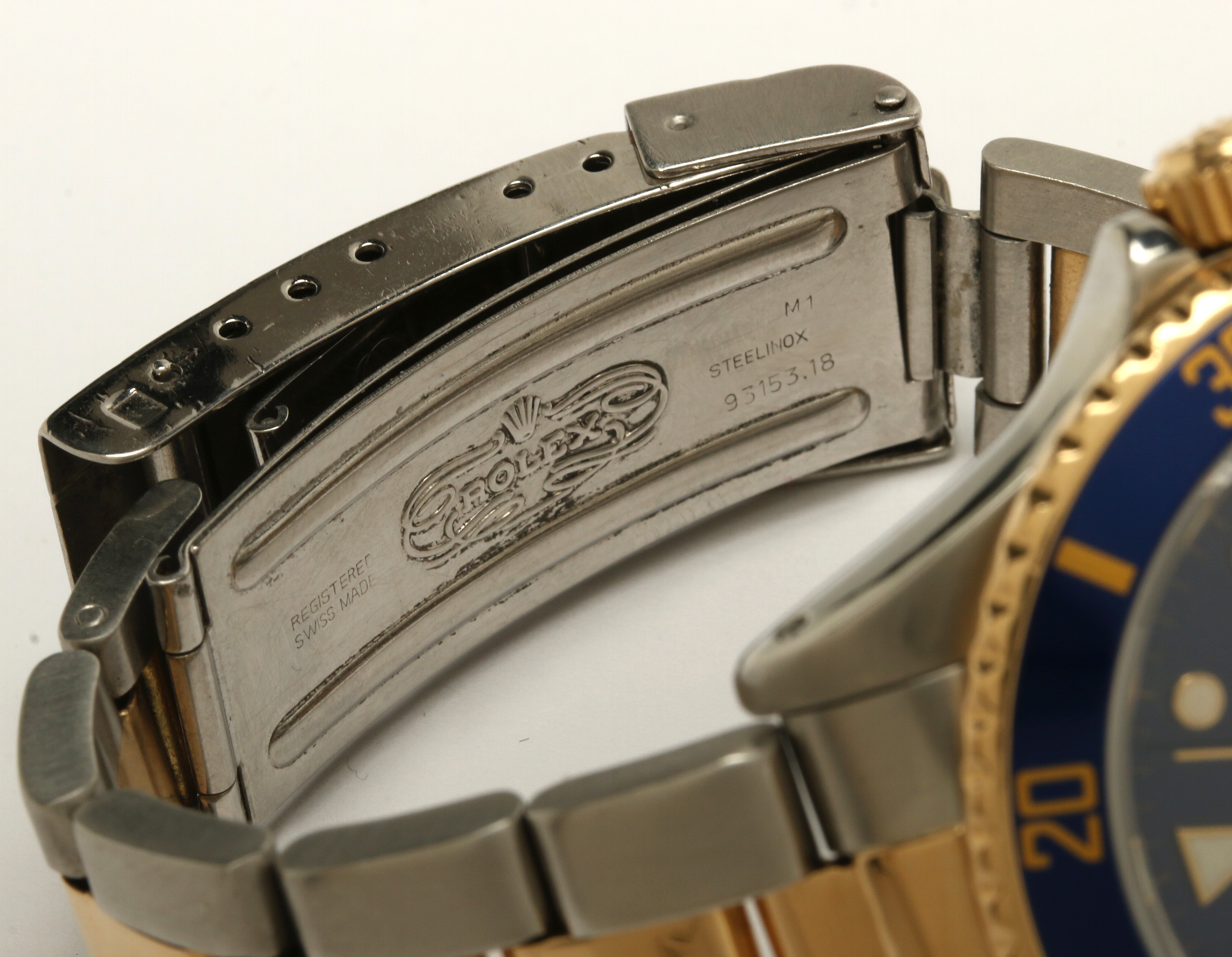 Rolex Submariner Stainless Steel and 18K Yellow Gold Watch, 1987