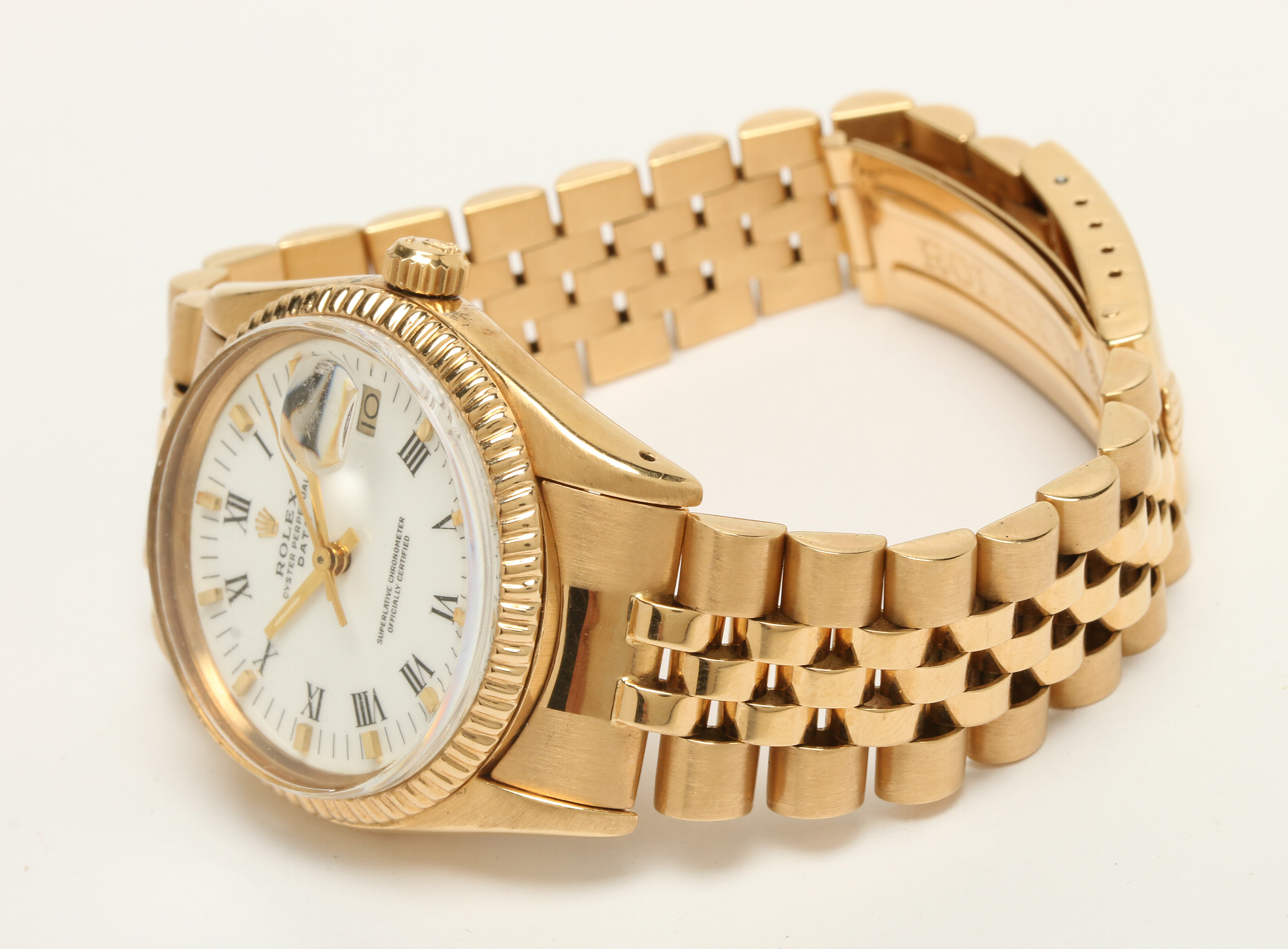 Rolex Date 18K Yellow Gold Watch, 1983