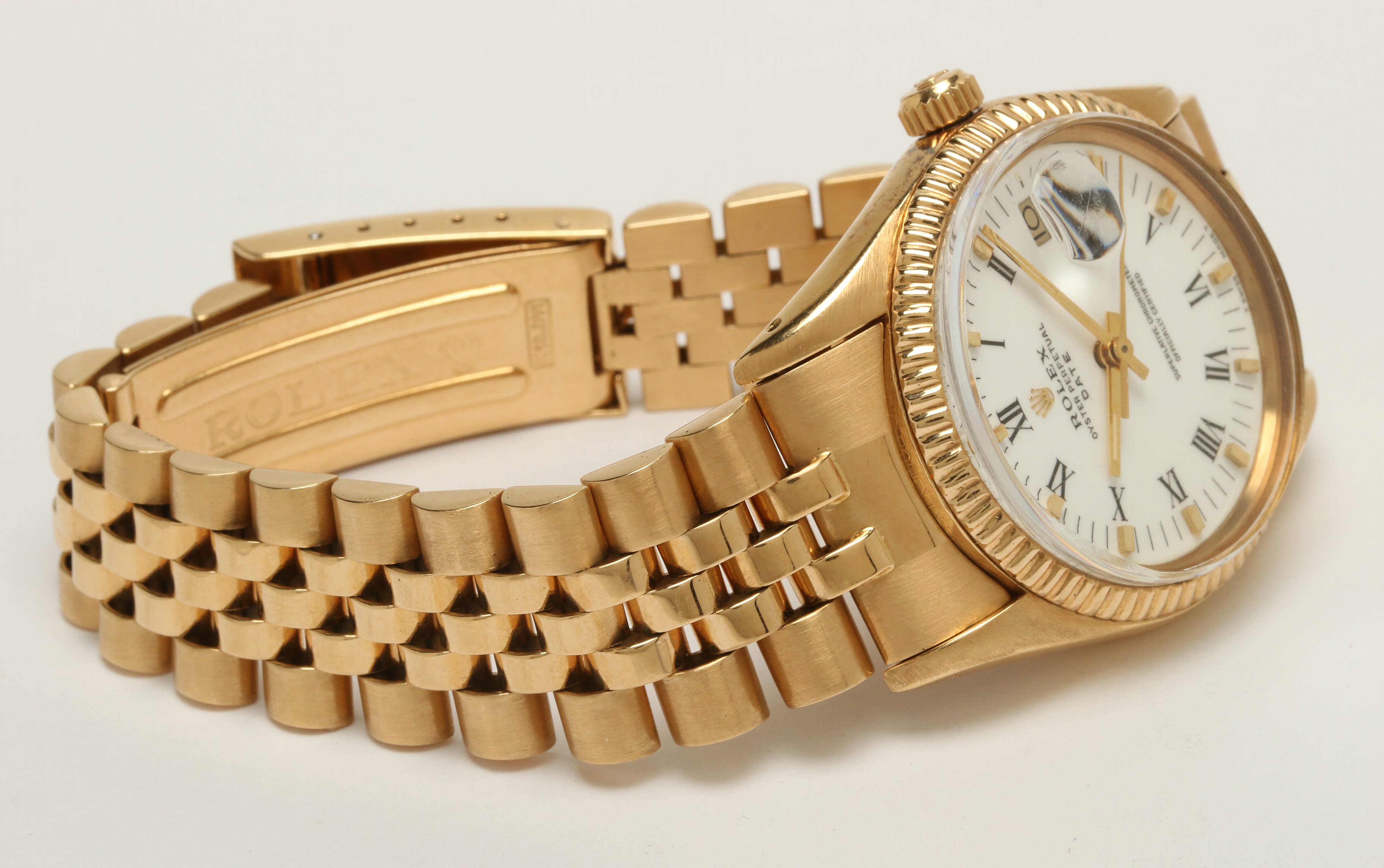 Rolex Date 18K Yellow Gold Watch, 1983