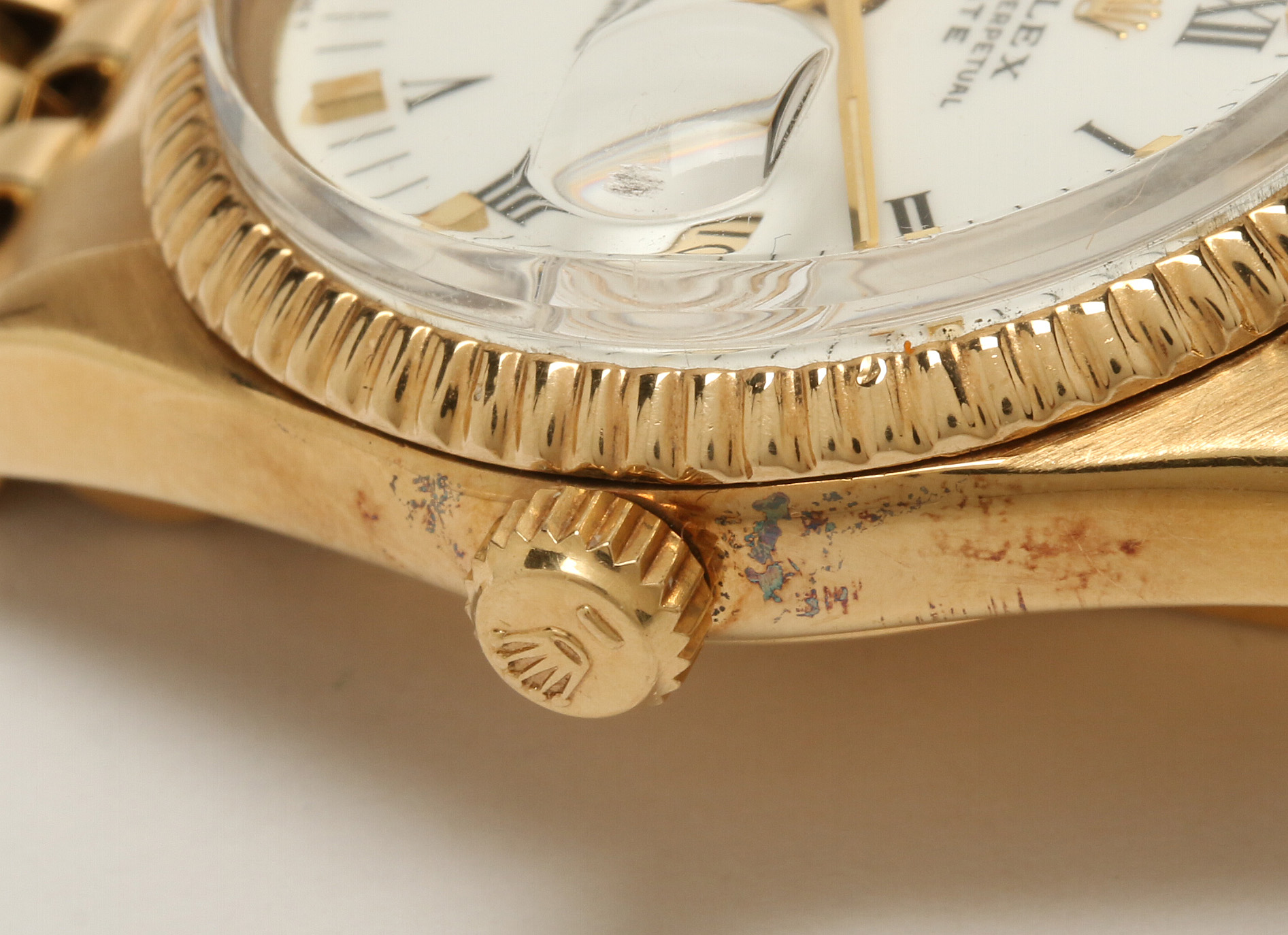 Rolex Date 18K Yellow Gold Watch, 1983