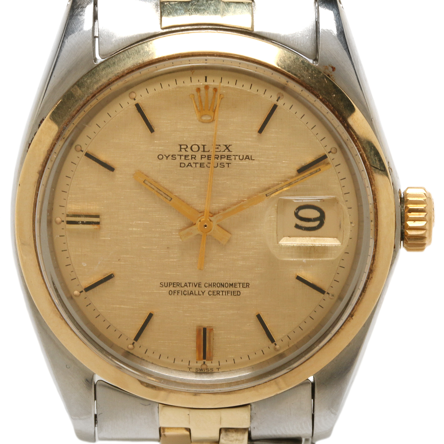 Rolex Datejust Stainless Steel and 14K Yellow Gold Watch, 1968