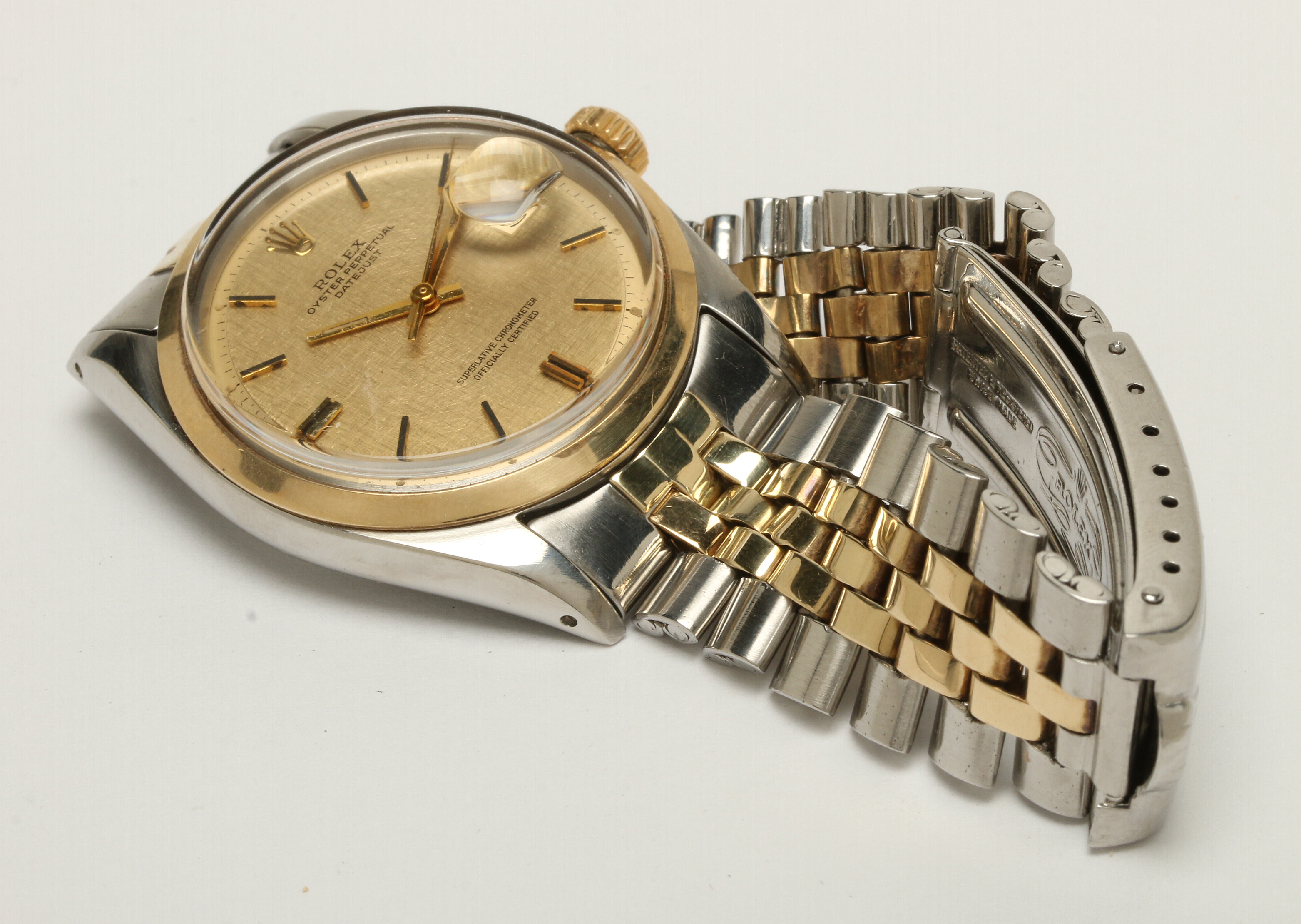 Rolex Datejust Stainless Steel and 14K Yellow Gold Watch, 1968