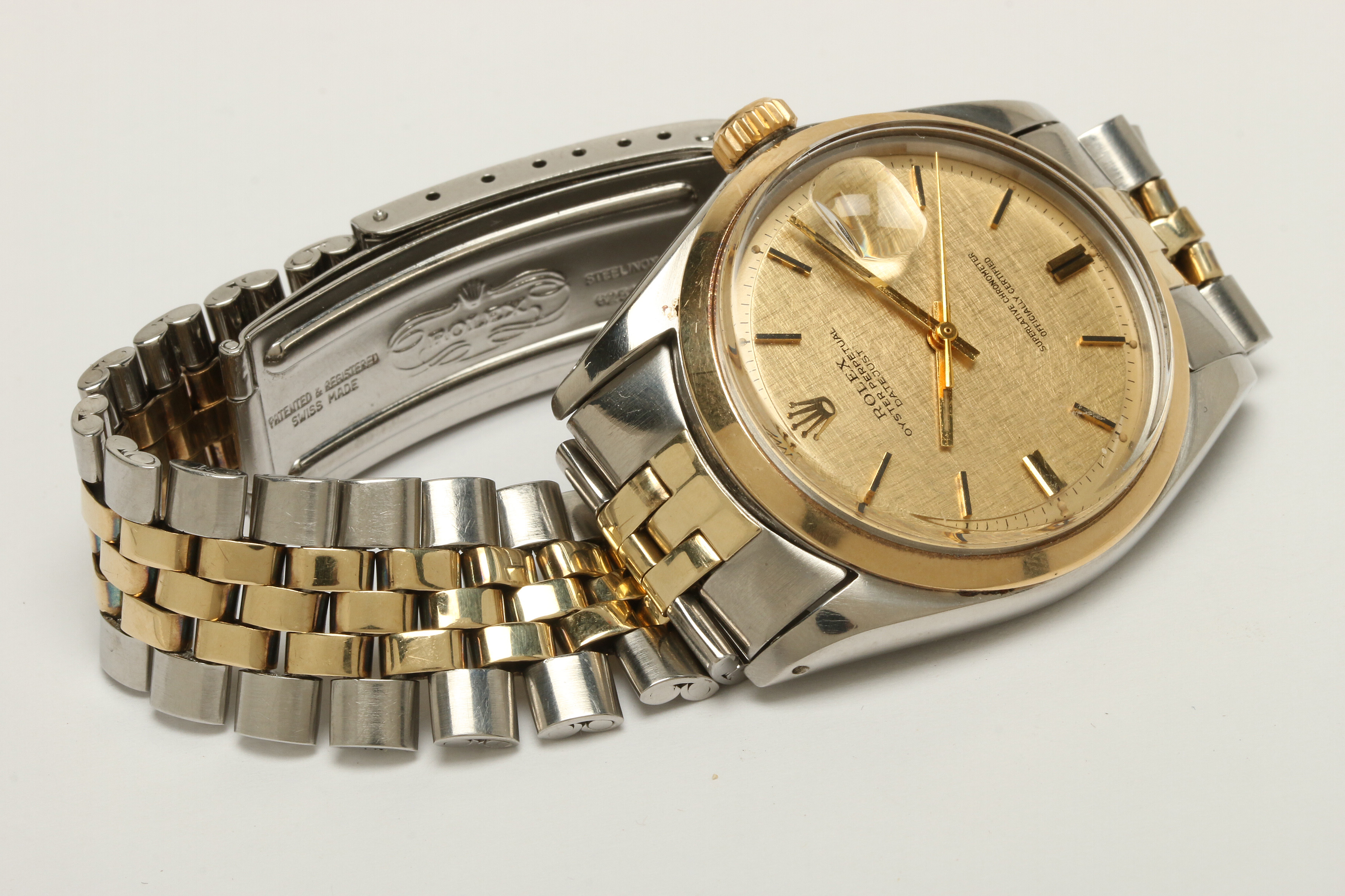 Rolex Datejust Stainless Steel and 14K Yellow Gold Watch, 1968