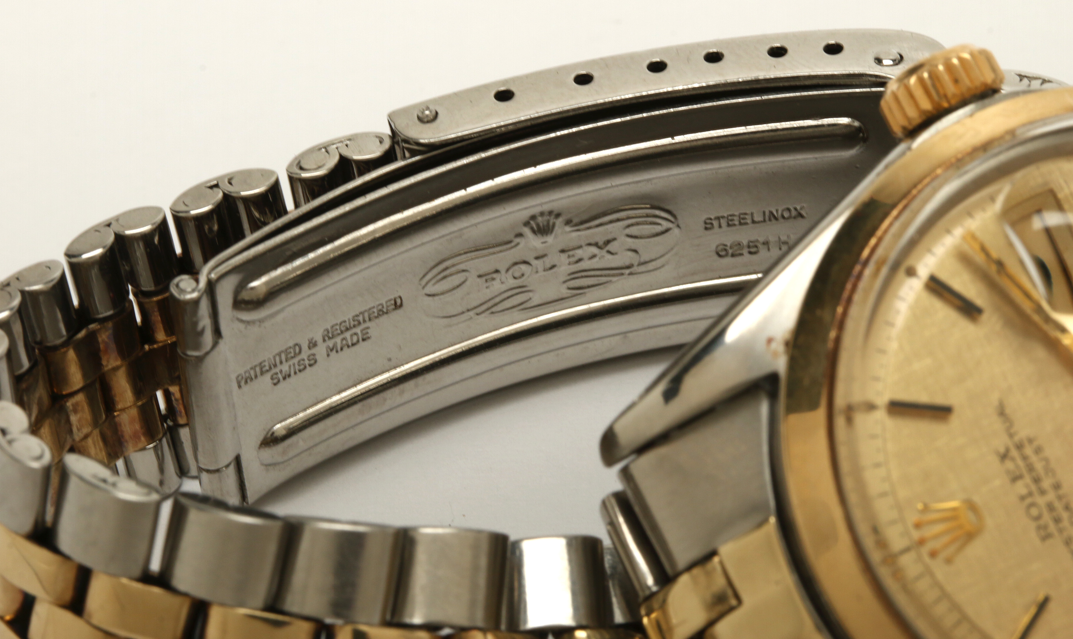 Rolex Datejust Stainless Steel and 14K Yellow Gold Watch, 1968